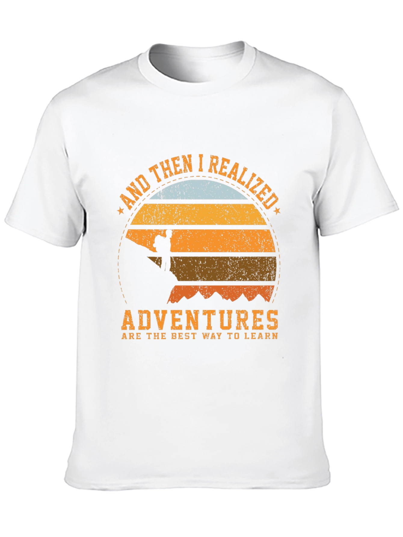 Black Adventure Awaits T-Shirt - Unisex Tee view 10