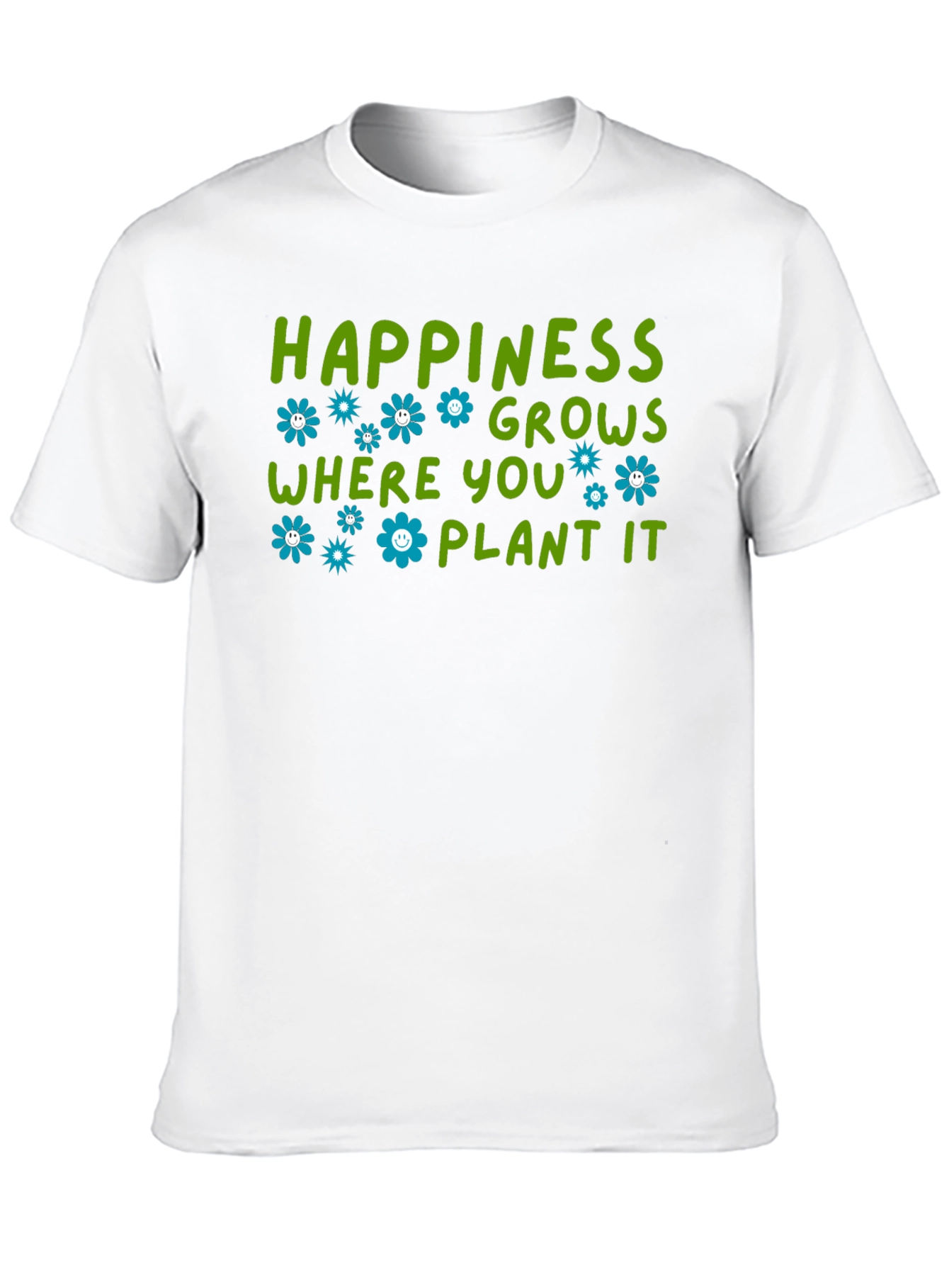 Black Happiness Grows Where You Plant It T-Shirt view 10