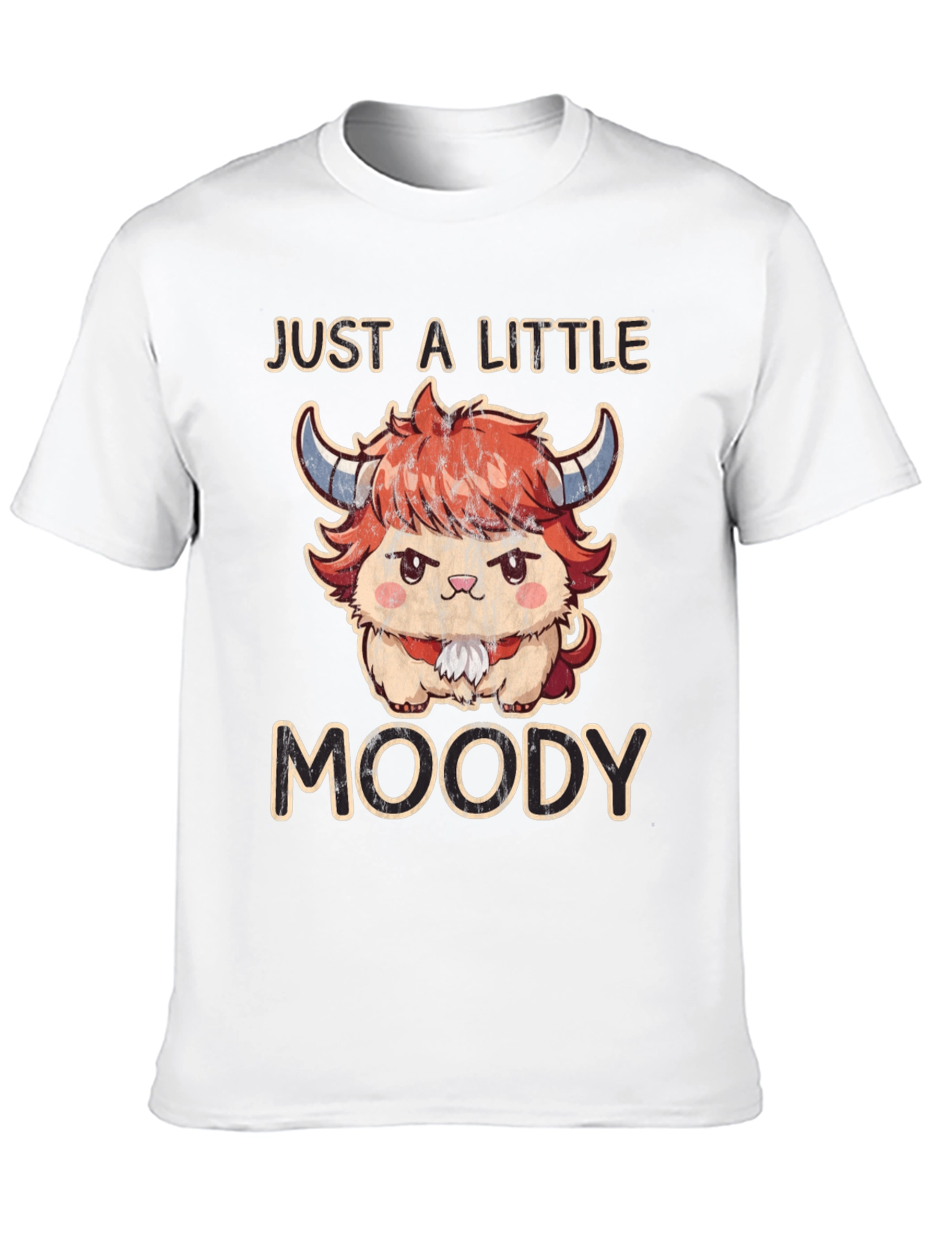 Black Just A Little Moody T-Shirt view 10