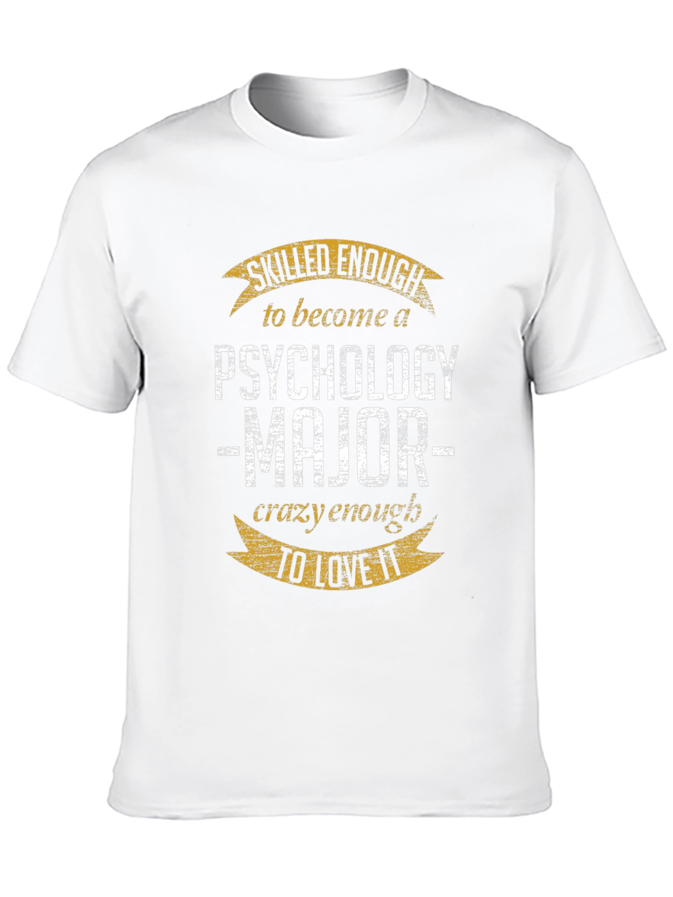 Black Psychology Major T-Shirt: Skilled Enough, Crazy Enough view 10