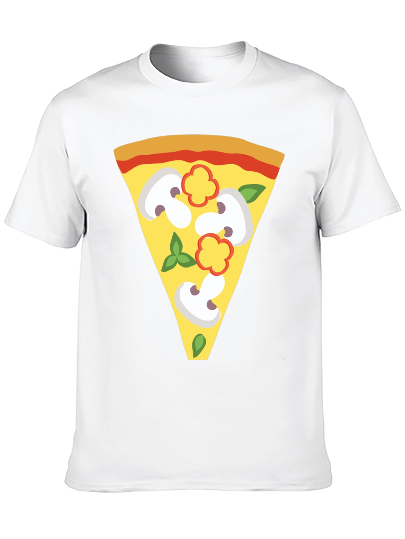 Black Pizza Slice Graphic Tee - Unique Foodie T-Shirt view 10