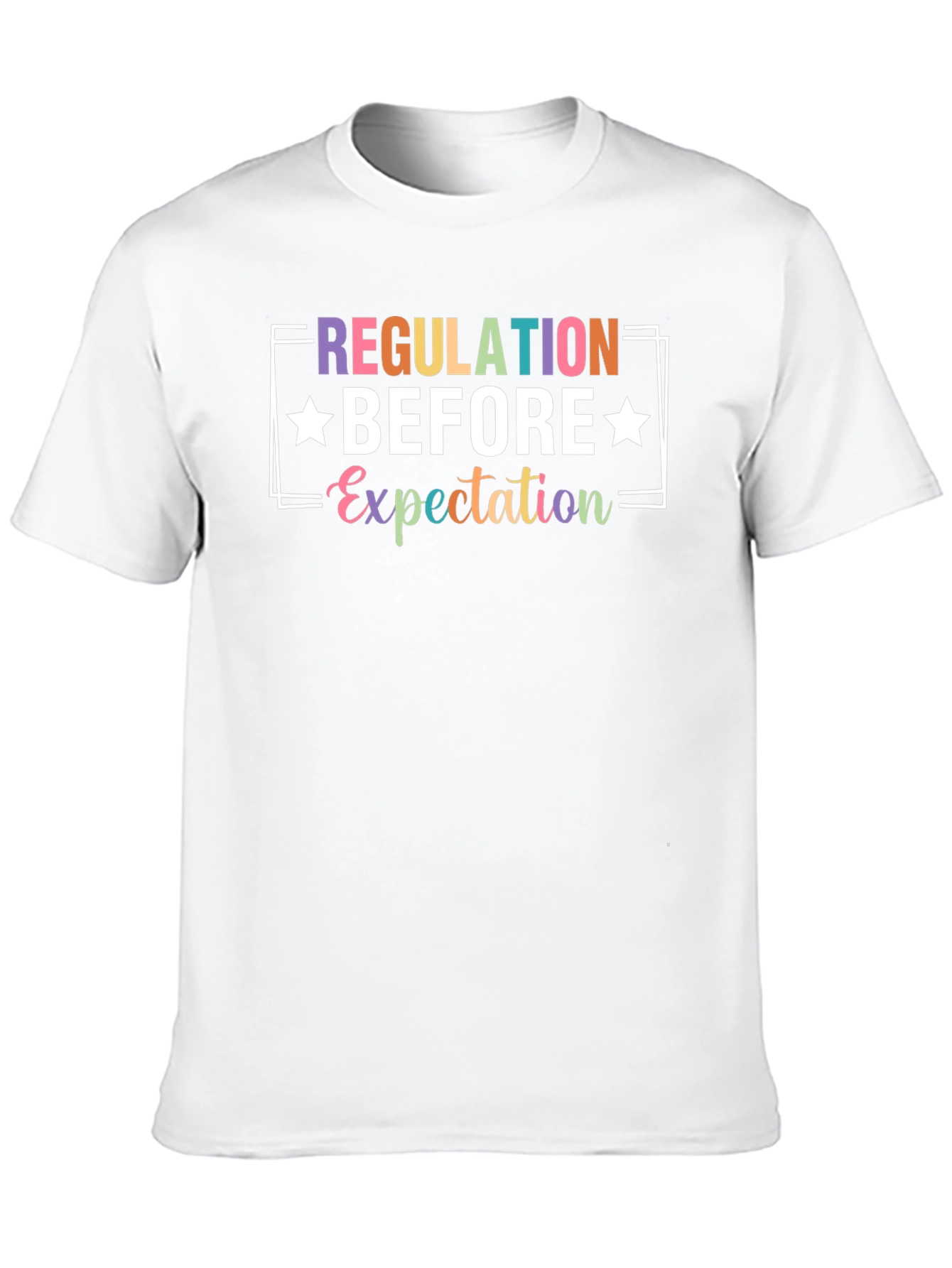 Black Regulation Before Expectation Graphic Tee view 10