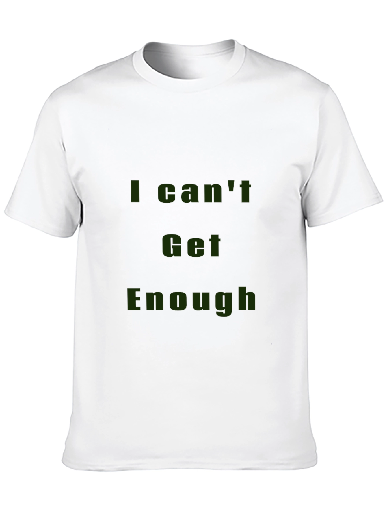 Black I Can't Get Enough Graphic Tee - Black Casual T-Shirt view 10