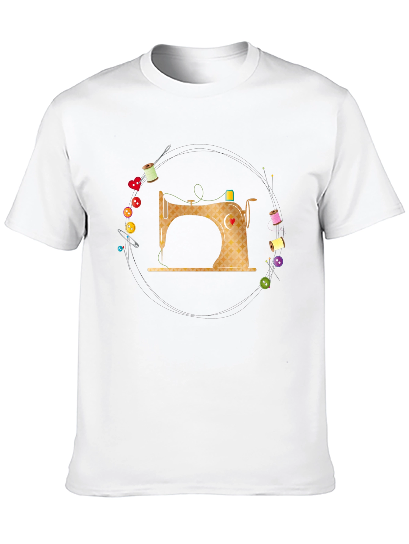 Black Sewing Machine T-Shirt - Creative Apparel view 10