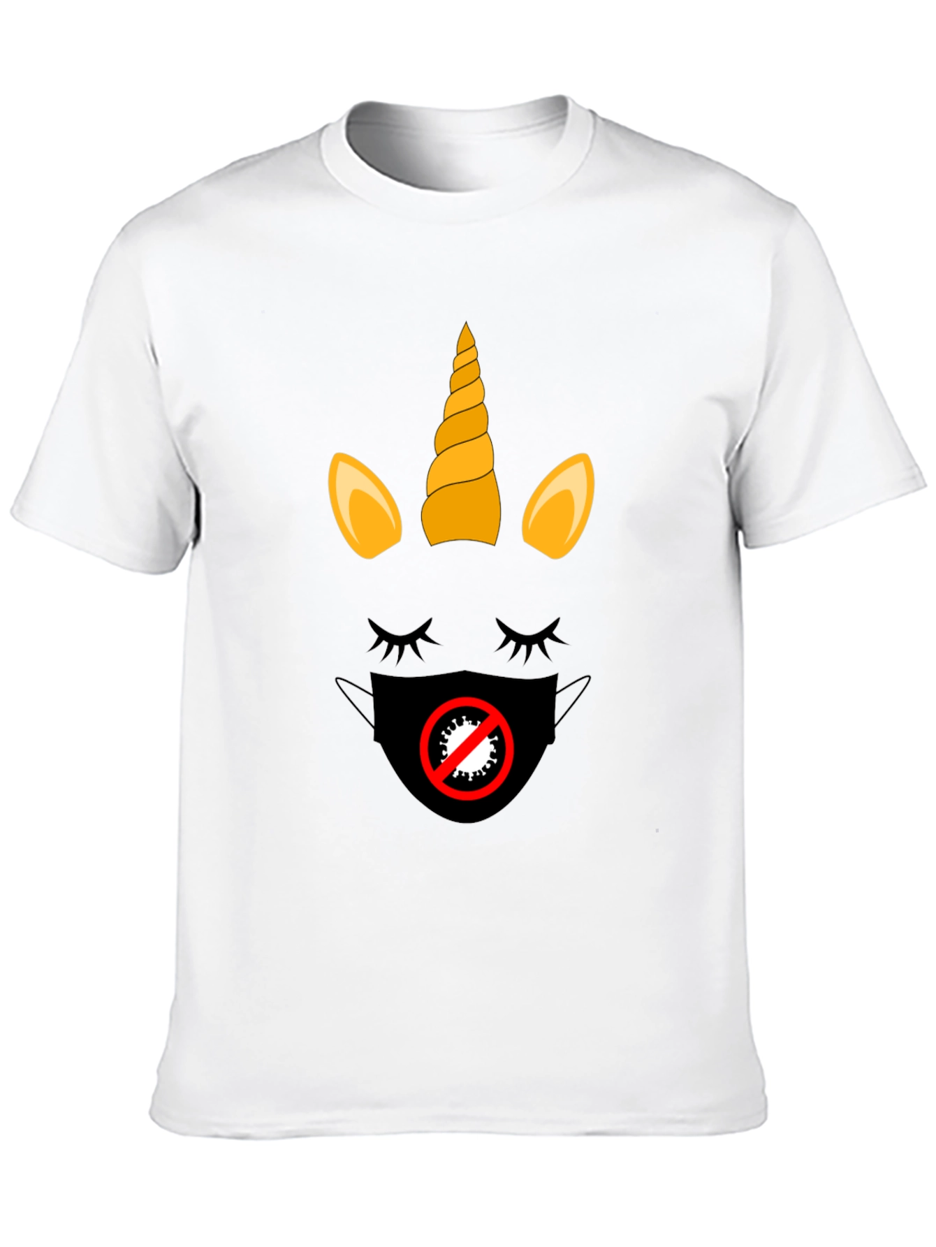 Black Unicorn Mask T-Shirt - Stylish Protection view 10