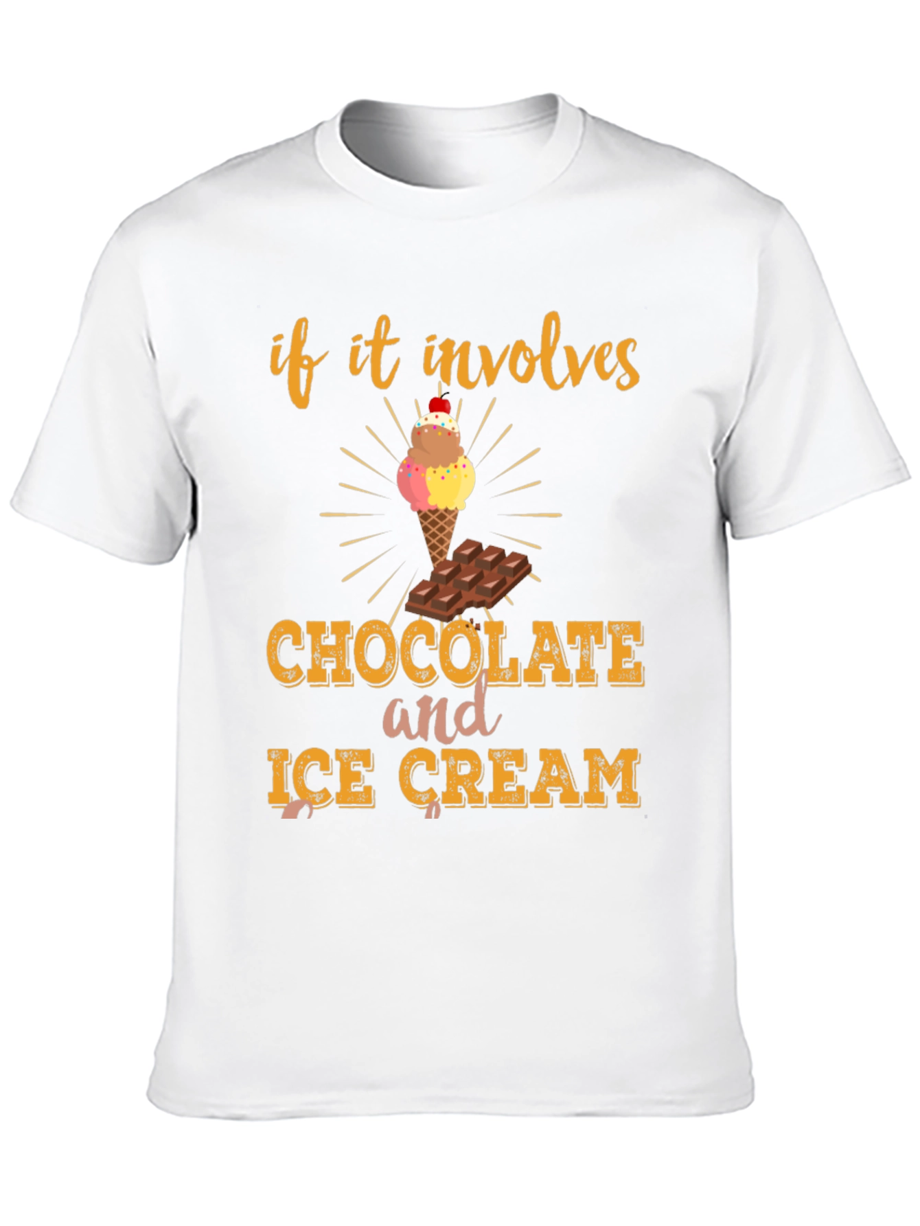 Black Chocolate and Ice Cream Graphic Tee view 10
