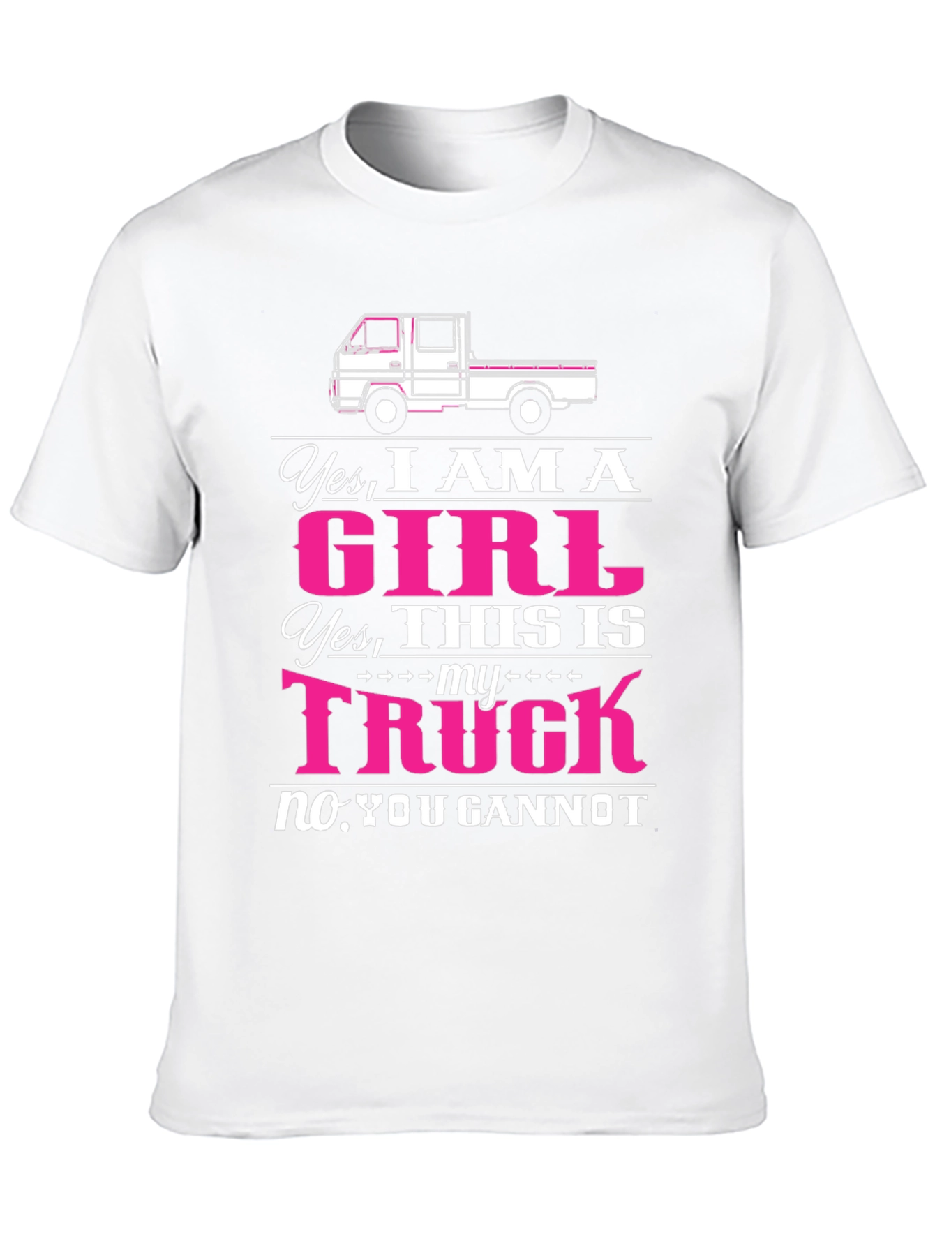 Black Girl Truck T-Shirt - Yes I am a Girl Truck Tee view 10
