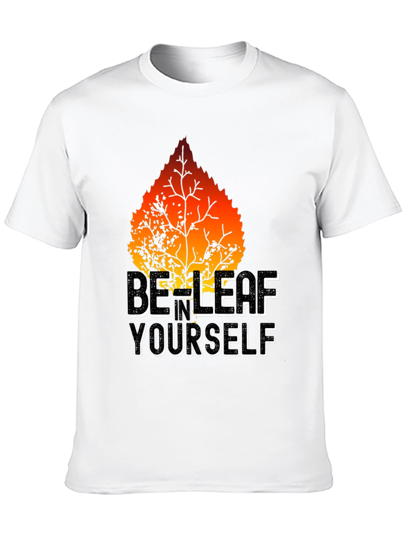 Black Be-Leaf Yourself Graphic Tee - Black view 10