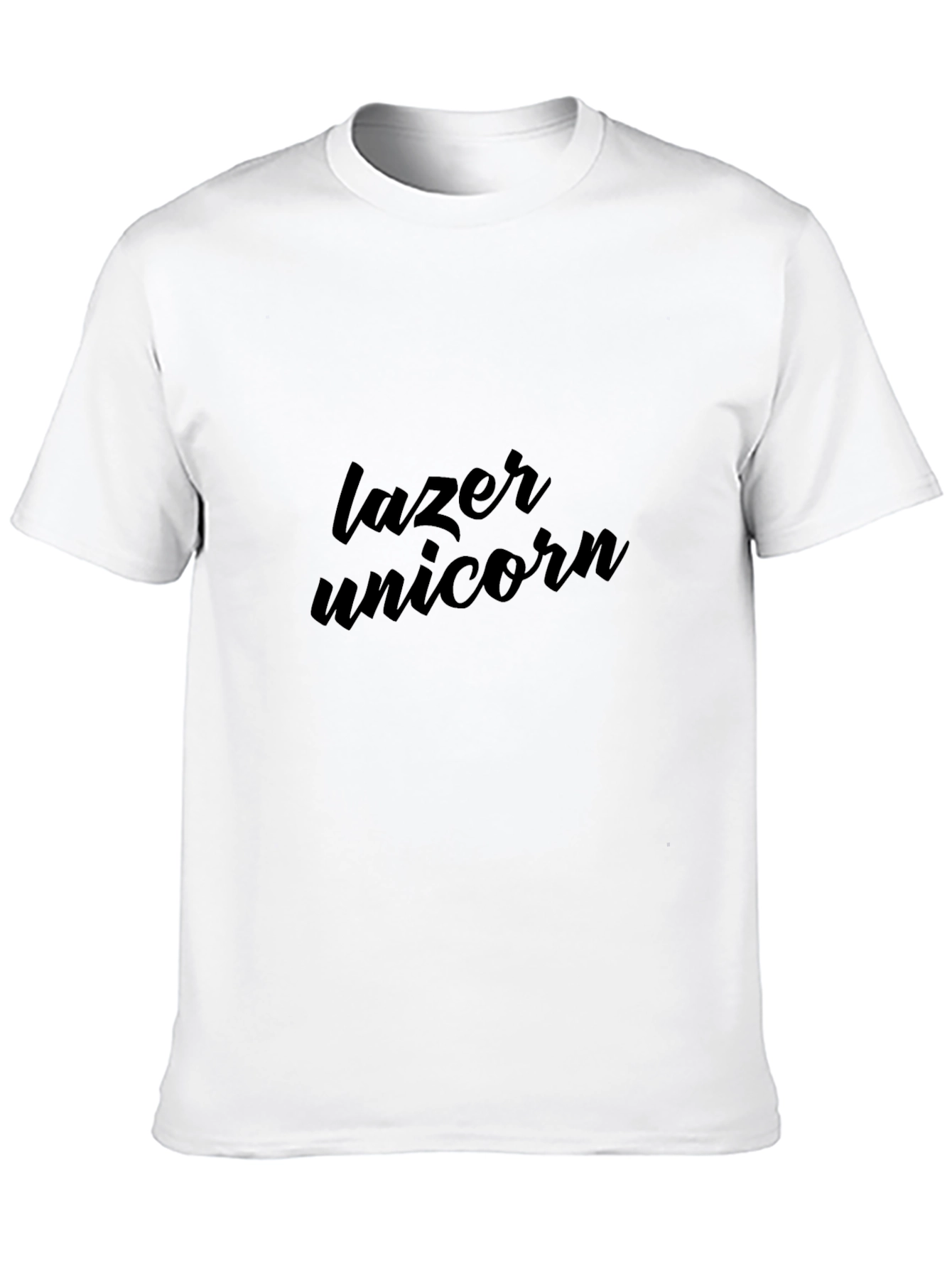 Black Lazer Unicorn Graphic Tee - Modern Casual Style view 10