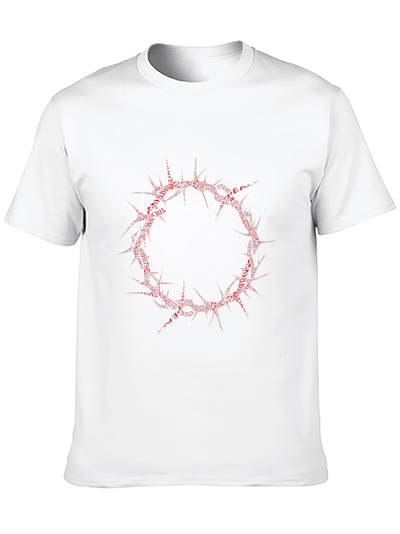 Black Crown of Thorns Graphic T-Shirt - Religious Design view 10