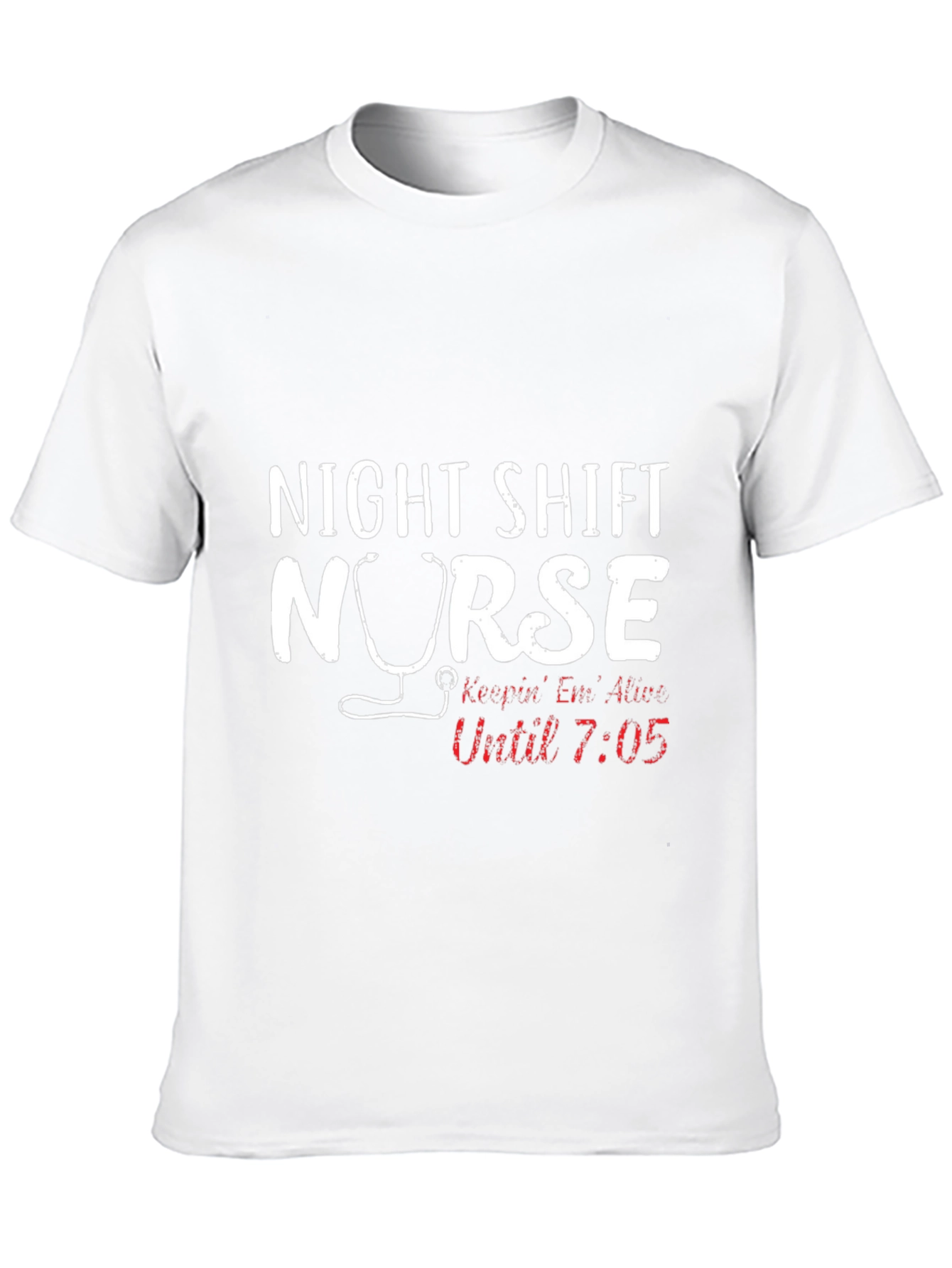 Black Night Shift Nurse Graphic T-Shirt view 10