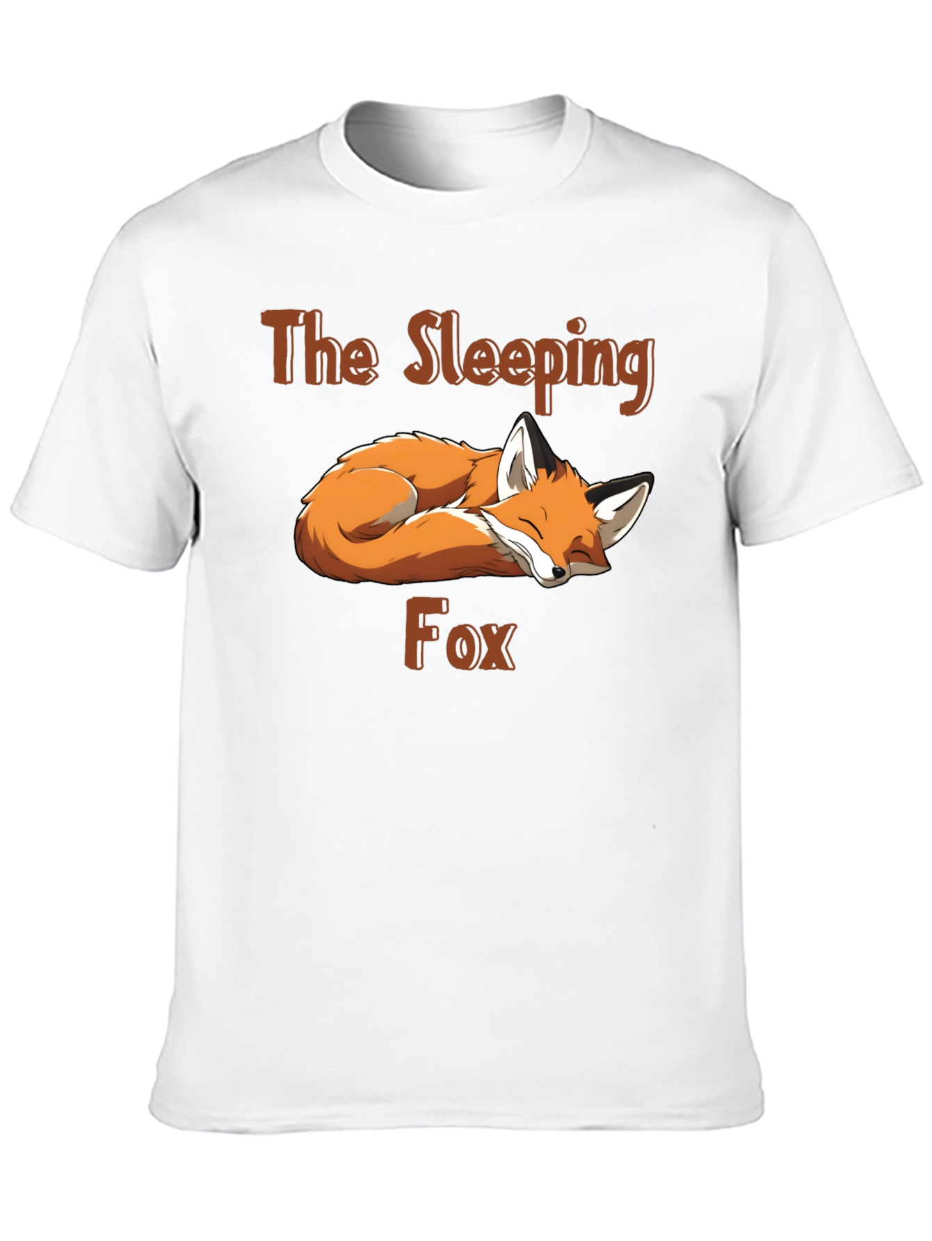 Black Sleeping Fox Graphic Tee - Black view 10