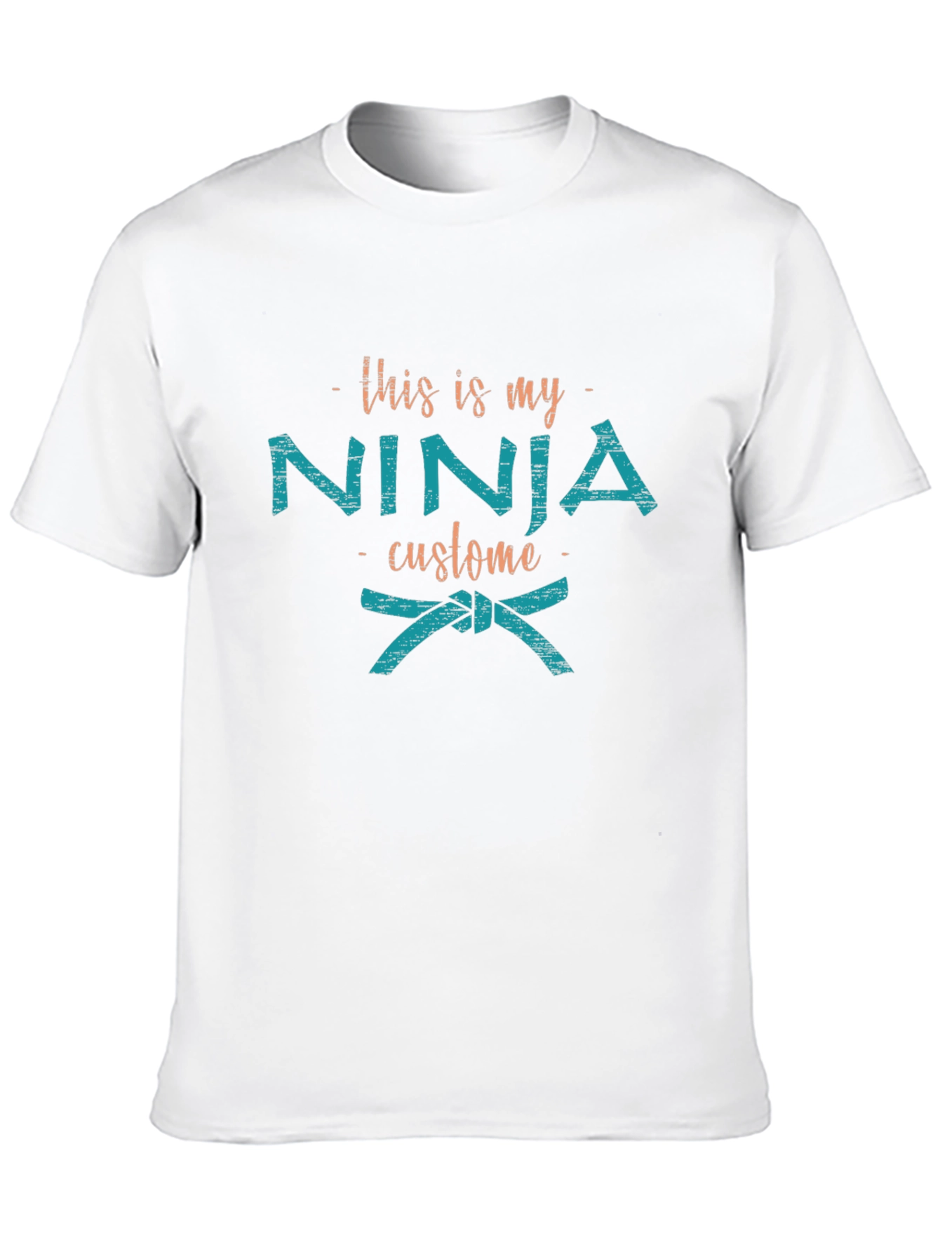 Black This is My Ninja Costume Funny T-Shirt view 10