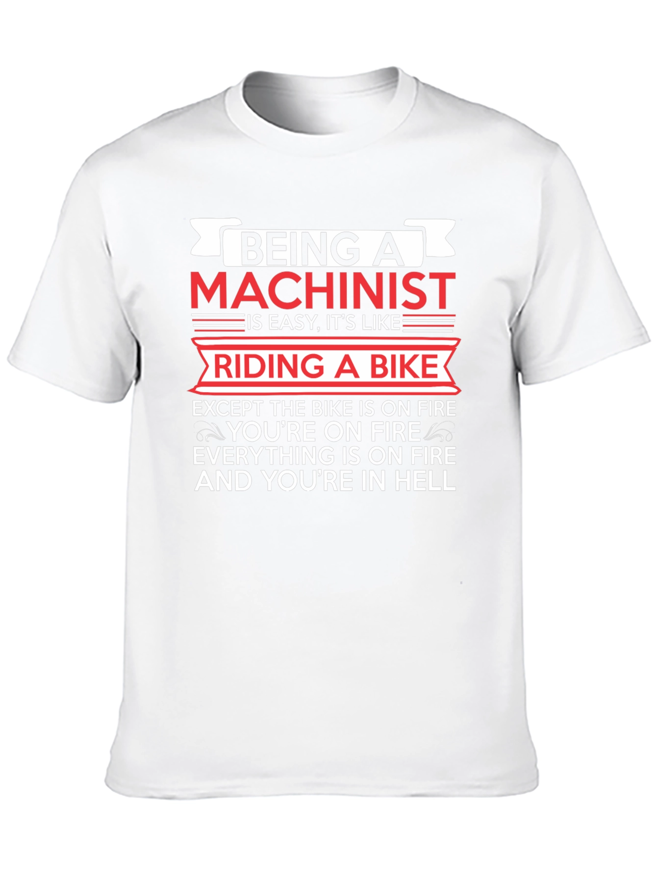 Black Machinist Humor Graphic Tee - Ride in Hell! view 10