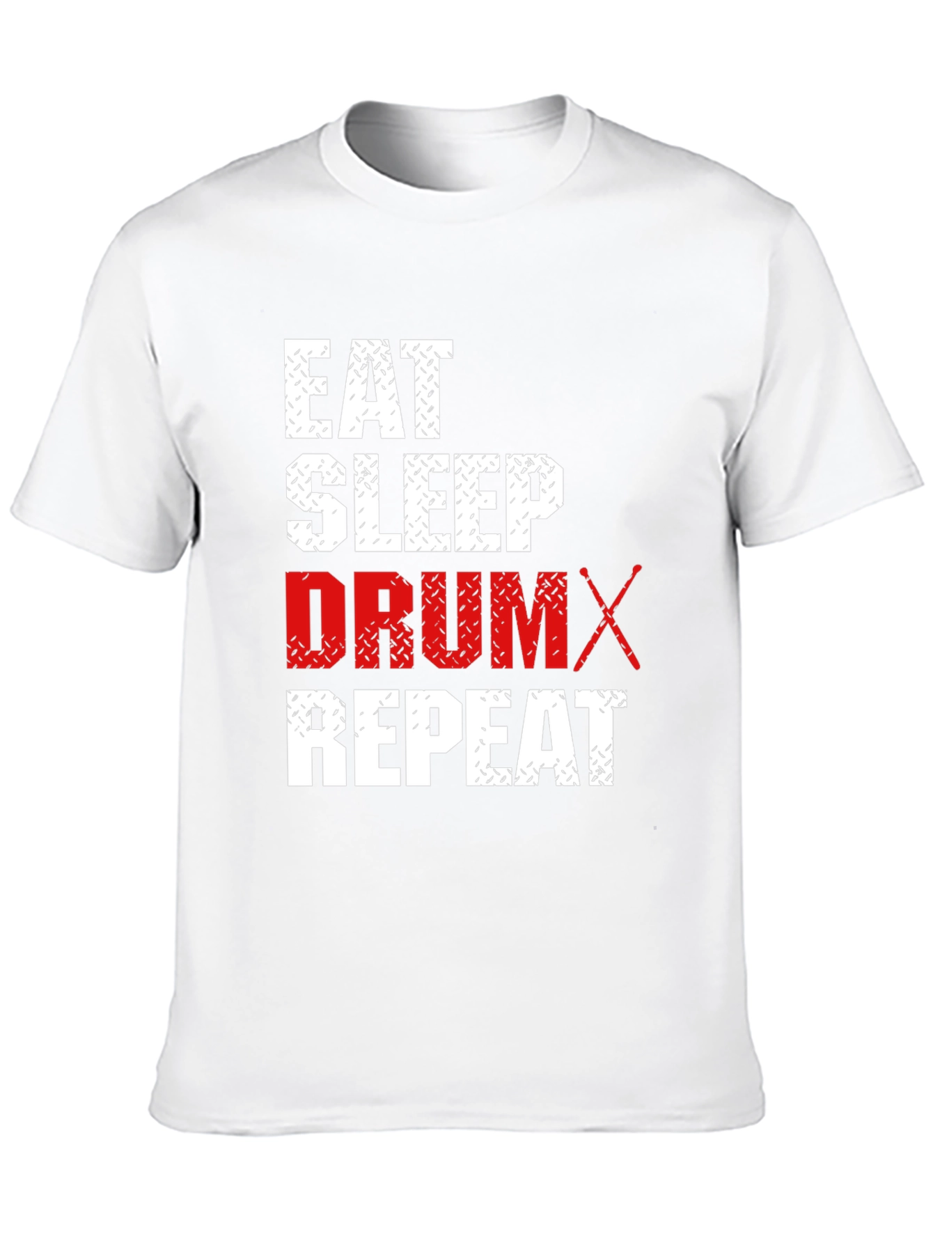 Black Eat Sleep Drum Repeat Black T-Shirt view 10