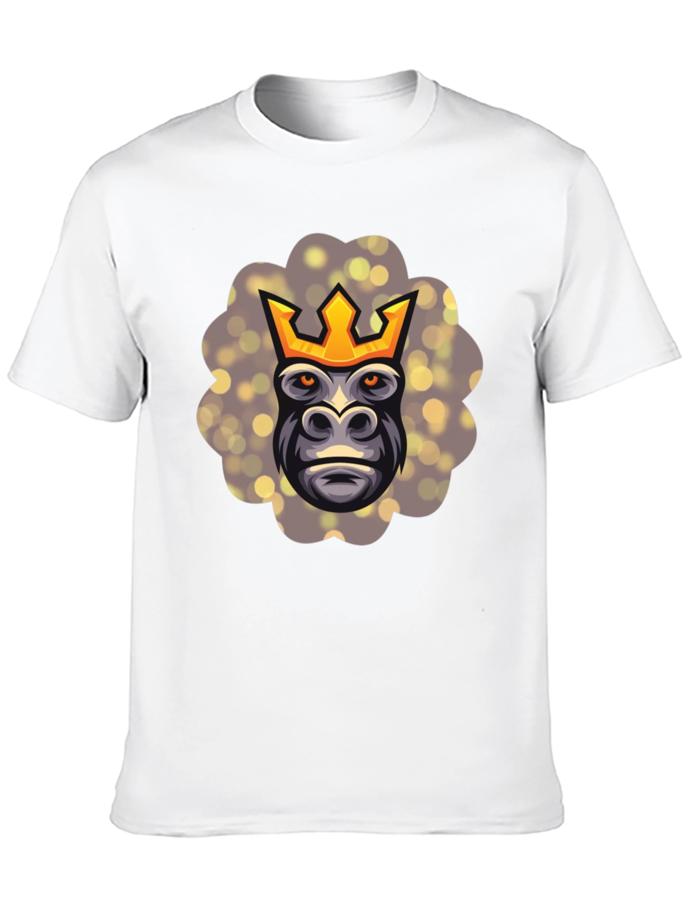 Black King Kong T-Shirt - Gorilla with Crown Graphic Tee view 10