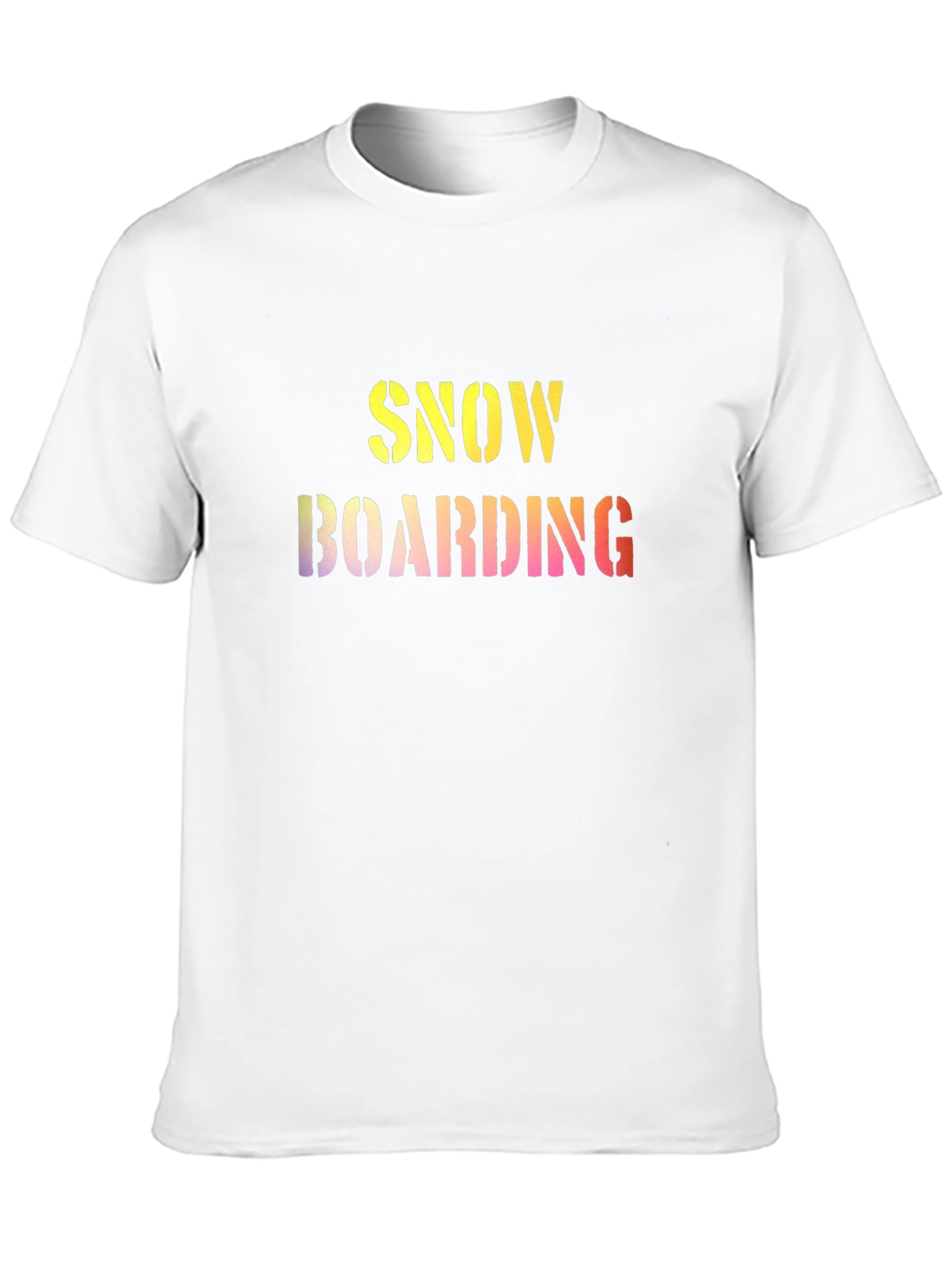 Black Snow Boarding Graphic Tee -  Trendy Winter Sports T-Shirt view 10