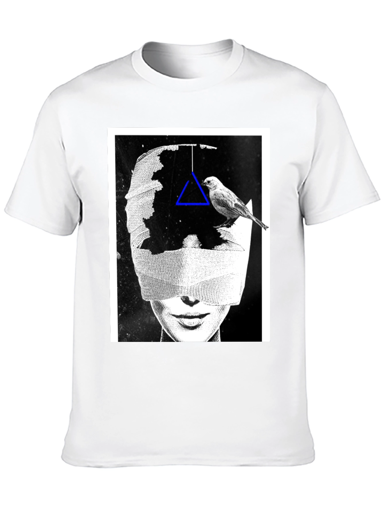 Black Abstract Graphic Print T-Shirt view 10