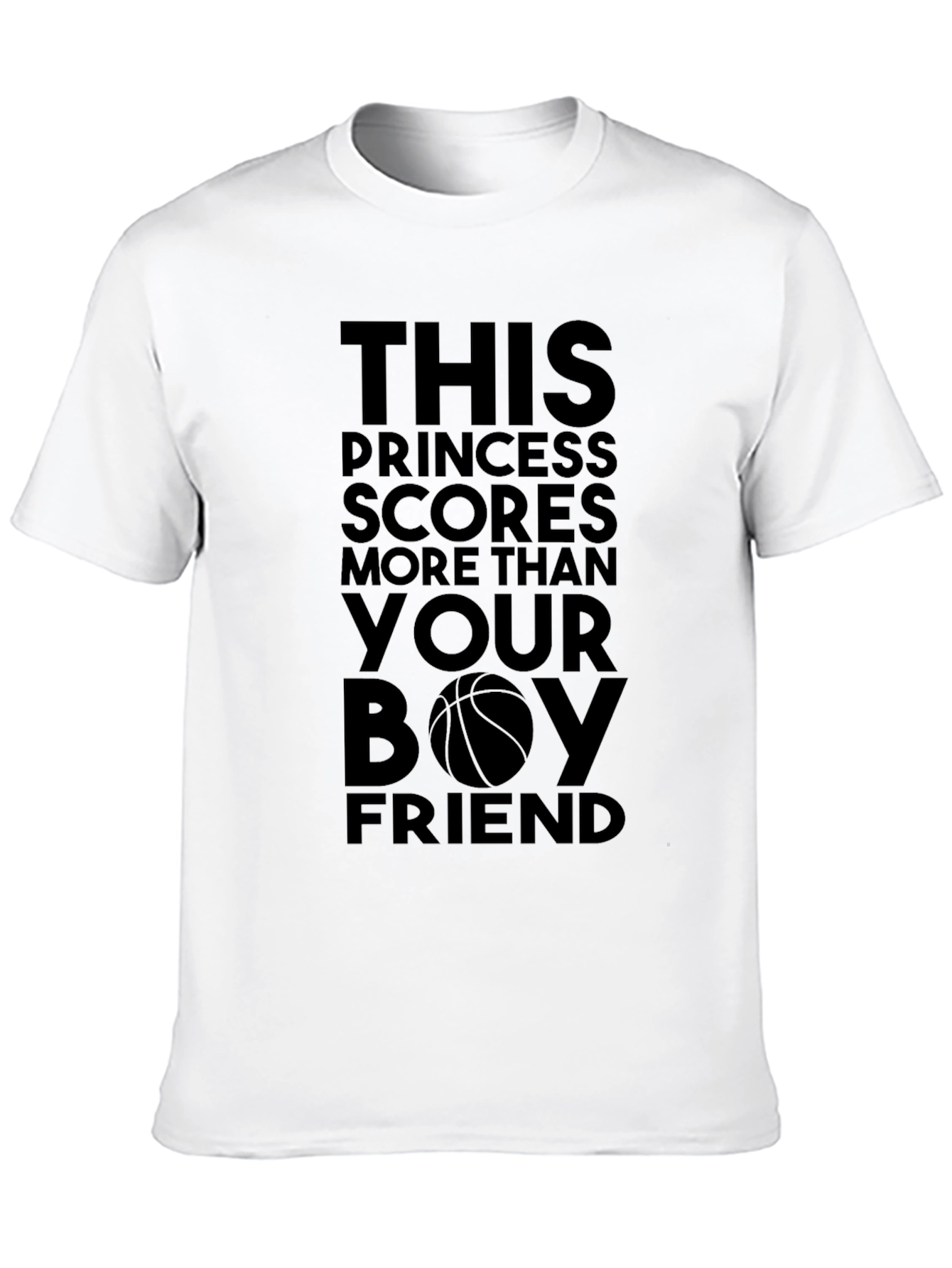 Black Princess Scores Basketball T-Shirt view 10
