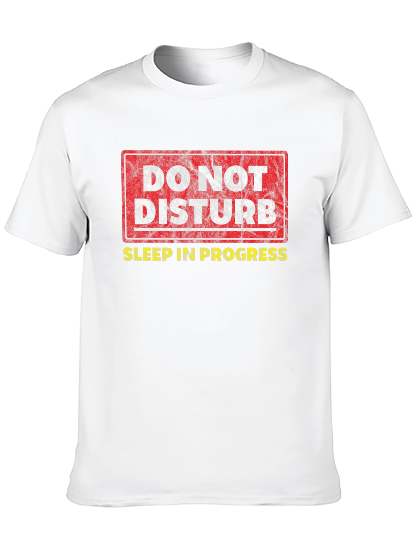 Black Do Not Disturb Sleep In Progress Graphic T-Shirt view 10