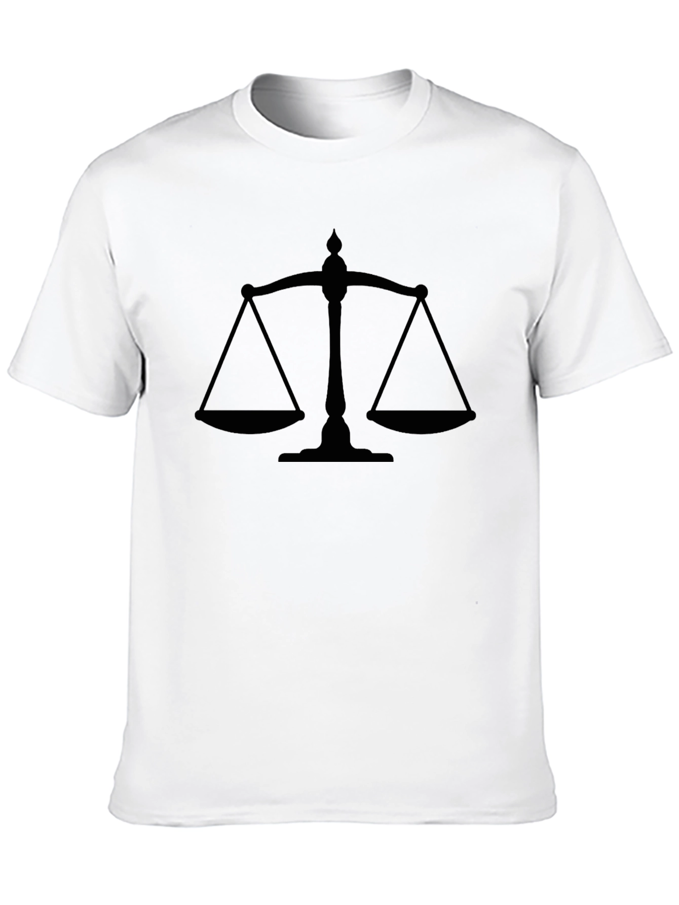 Scales of Justice Black Graphic Tee - 10