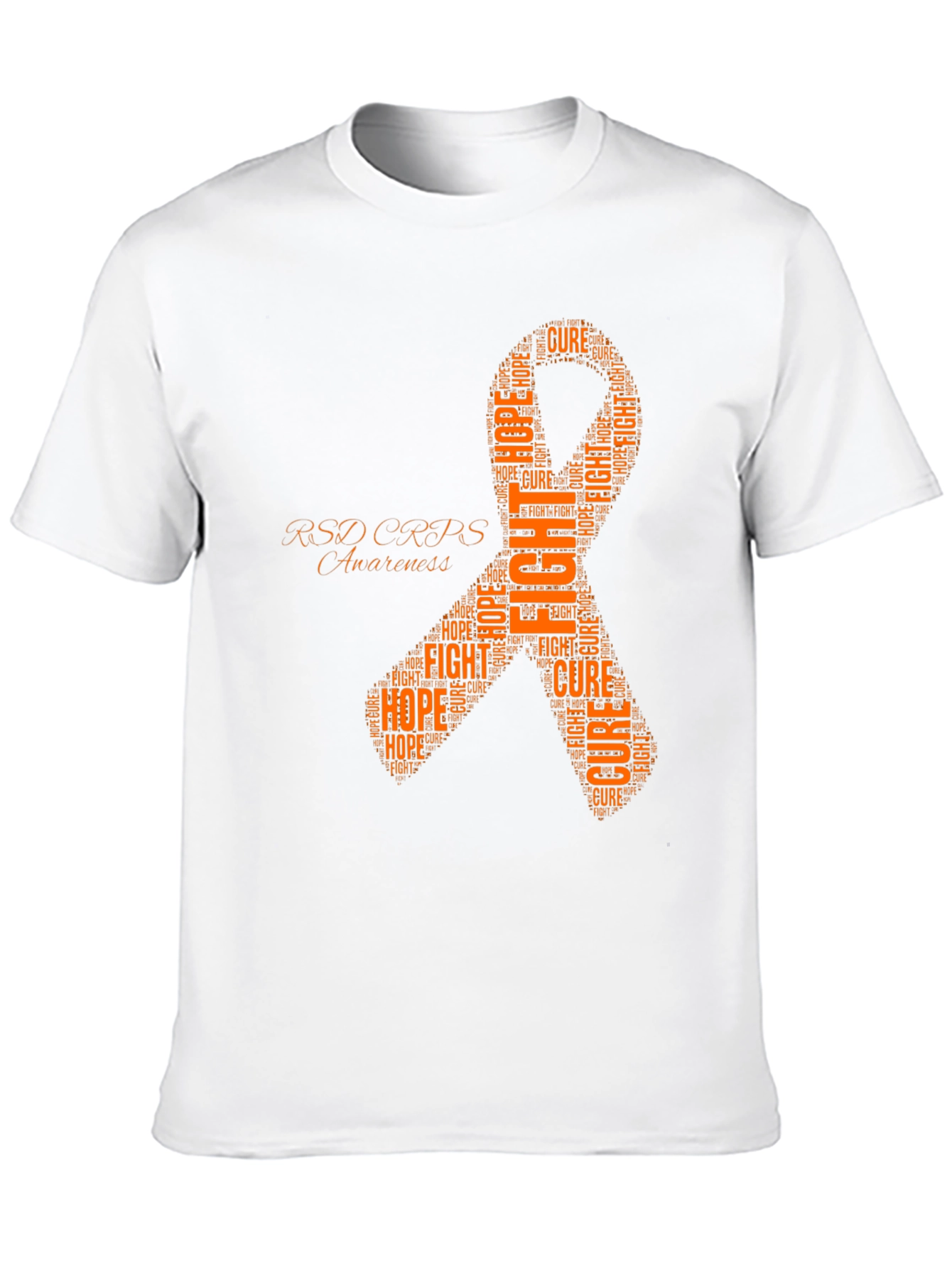 Black RSD CRPS Awareness T-Shirt Fight Hope Cure view 10