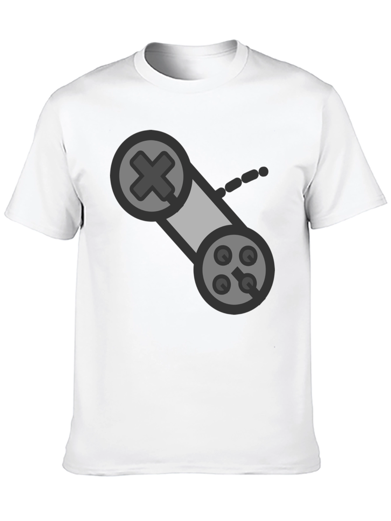 Black Retro Gaming Controller Black T-Shirt view 10
