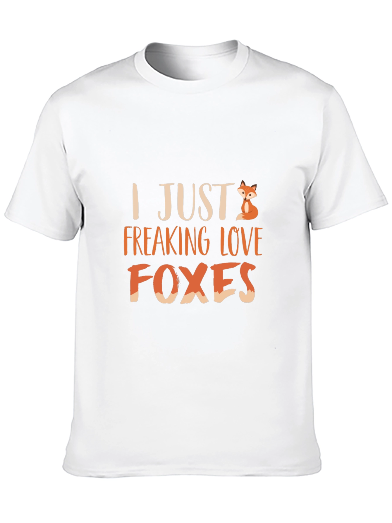 Black I Just Freaking Love Foxes T-Shirt view 10