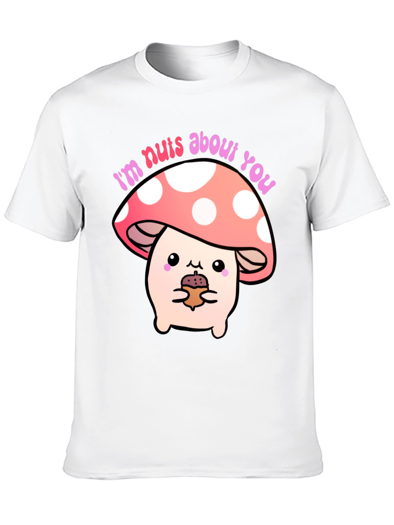 Black I'm Nuts About You Mushroom Graphic Tee view 10