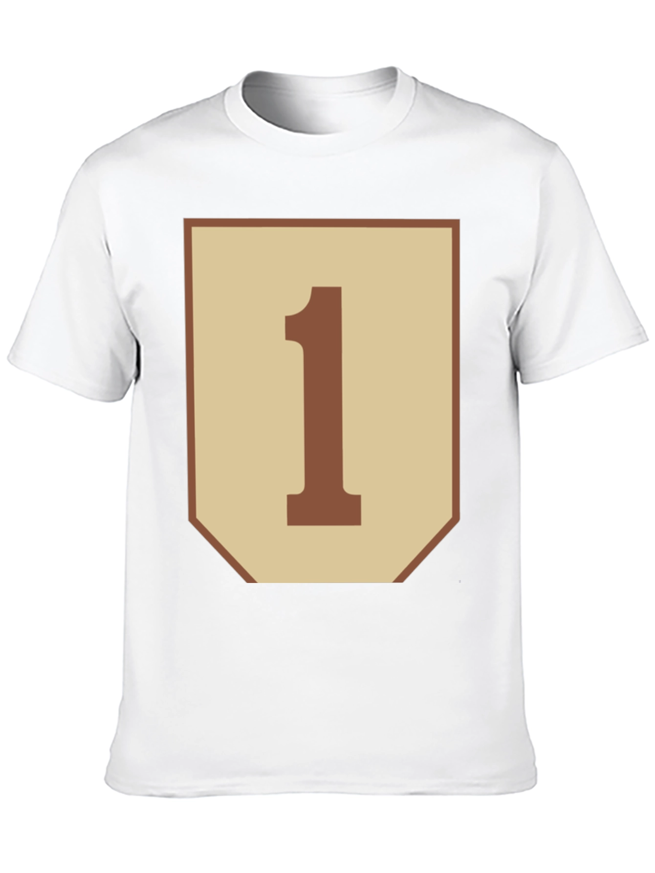 Number One Graphic Tee - Black Cotton Blend Shirt - 10