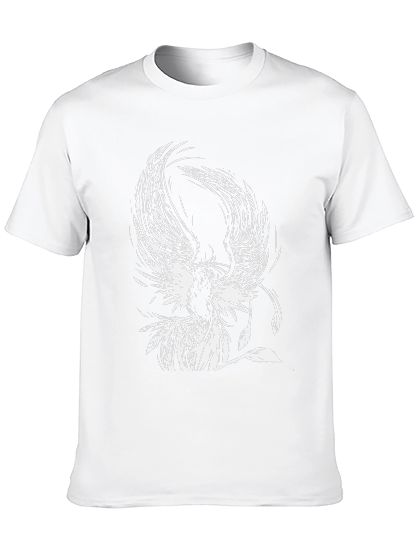Black Phoenix Graphic Tee - Black Cotton T-Shirt view 10