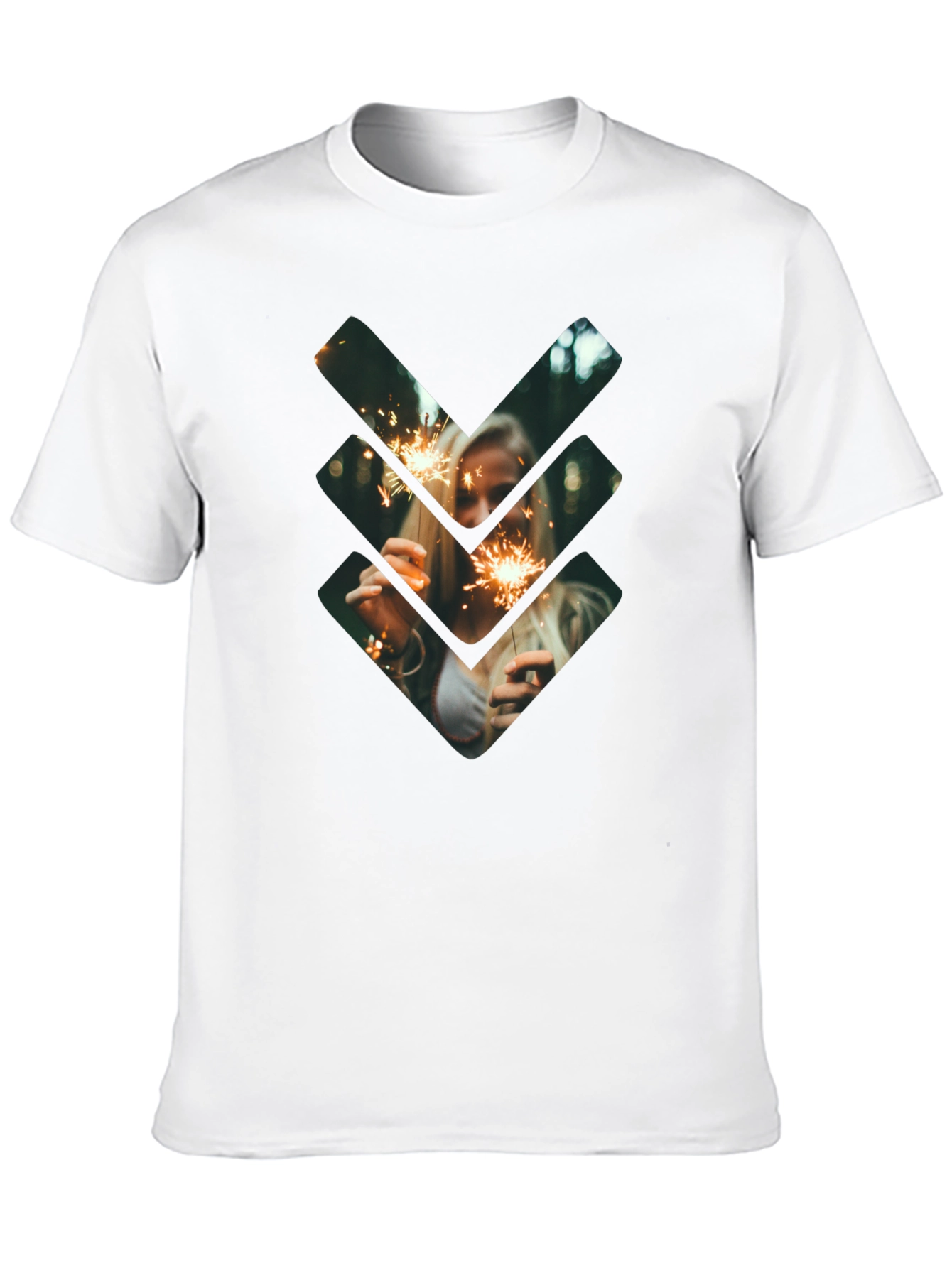 Black Sparkler Graphic Tee - Stylish Black Cotton Shirt view 10