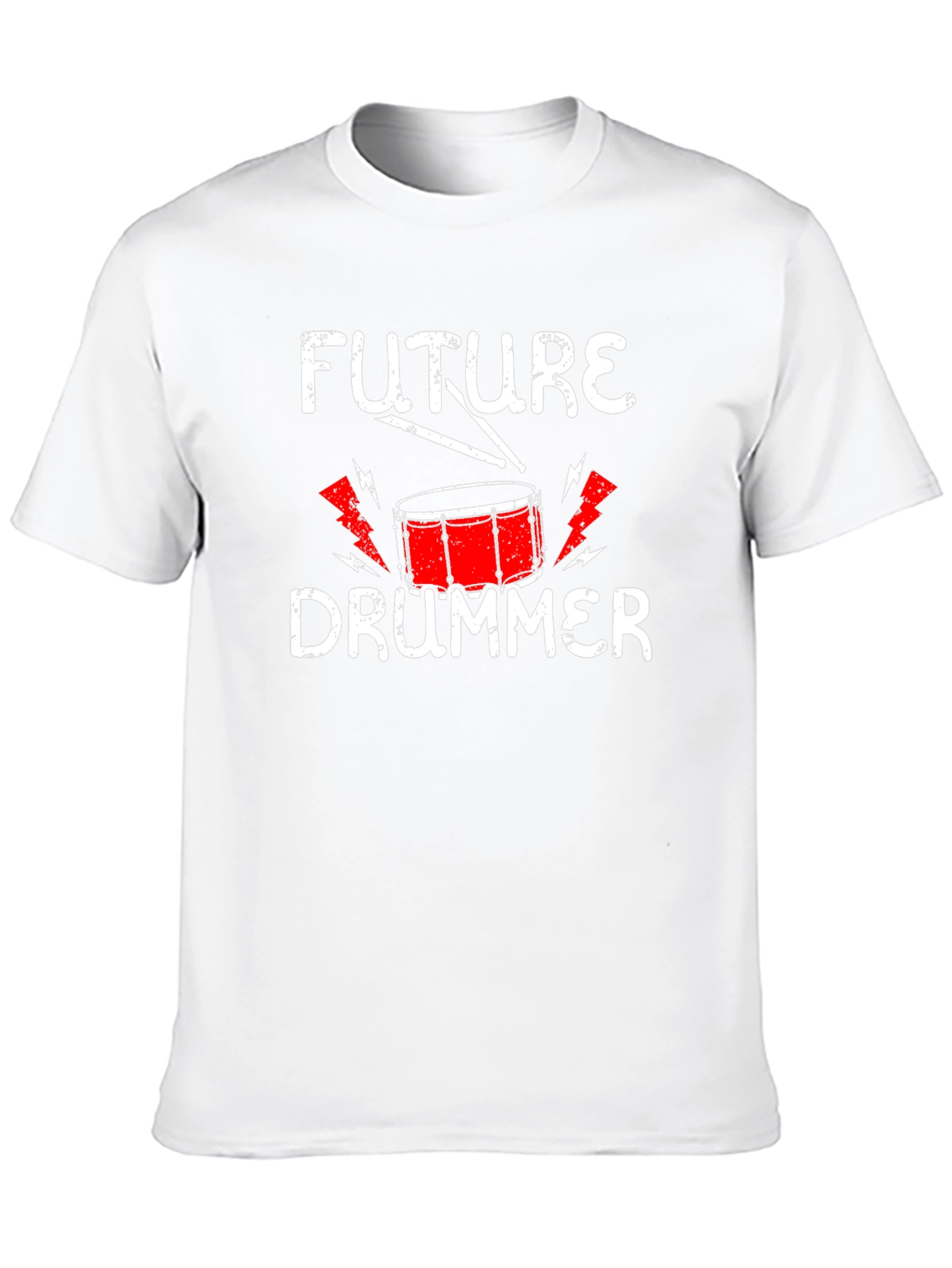 Black Future Drummer T-Shirt - Music Lover Tee view 10