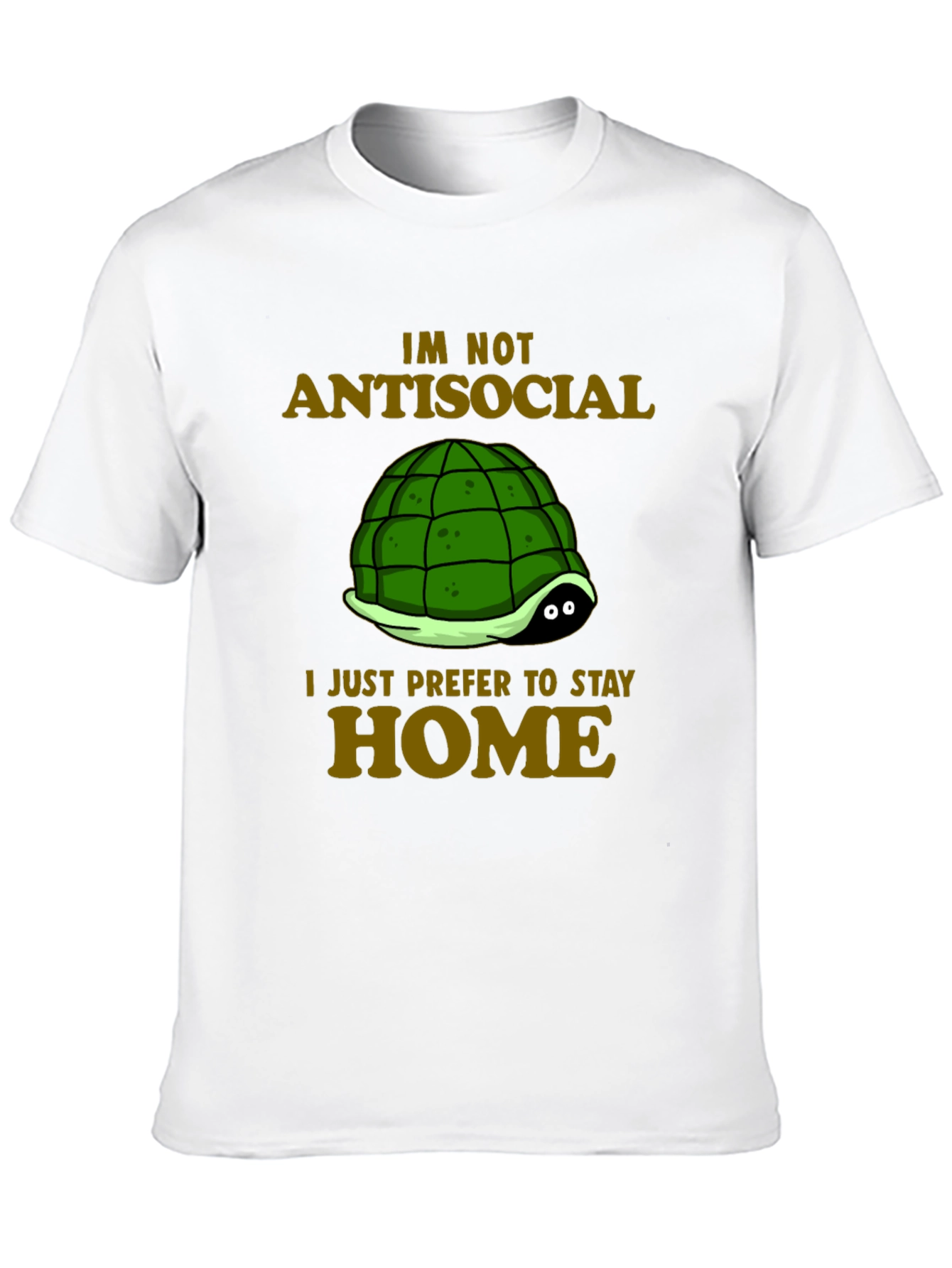 Black Introvert Turtle T-Shirt - Antisocial Stay Home Humor view 10