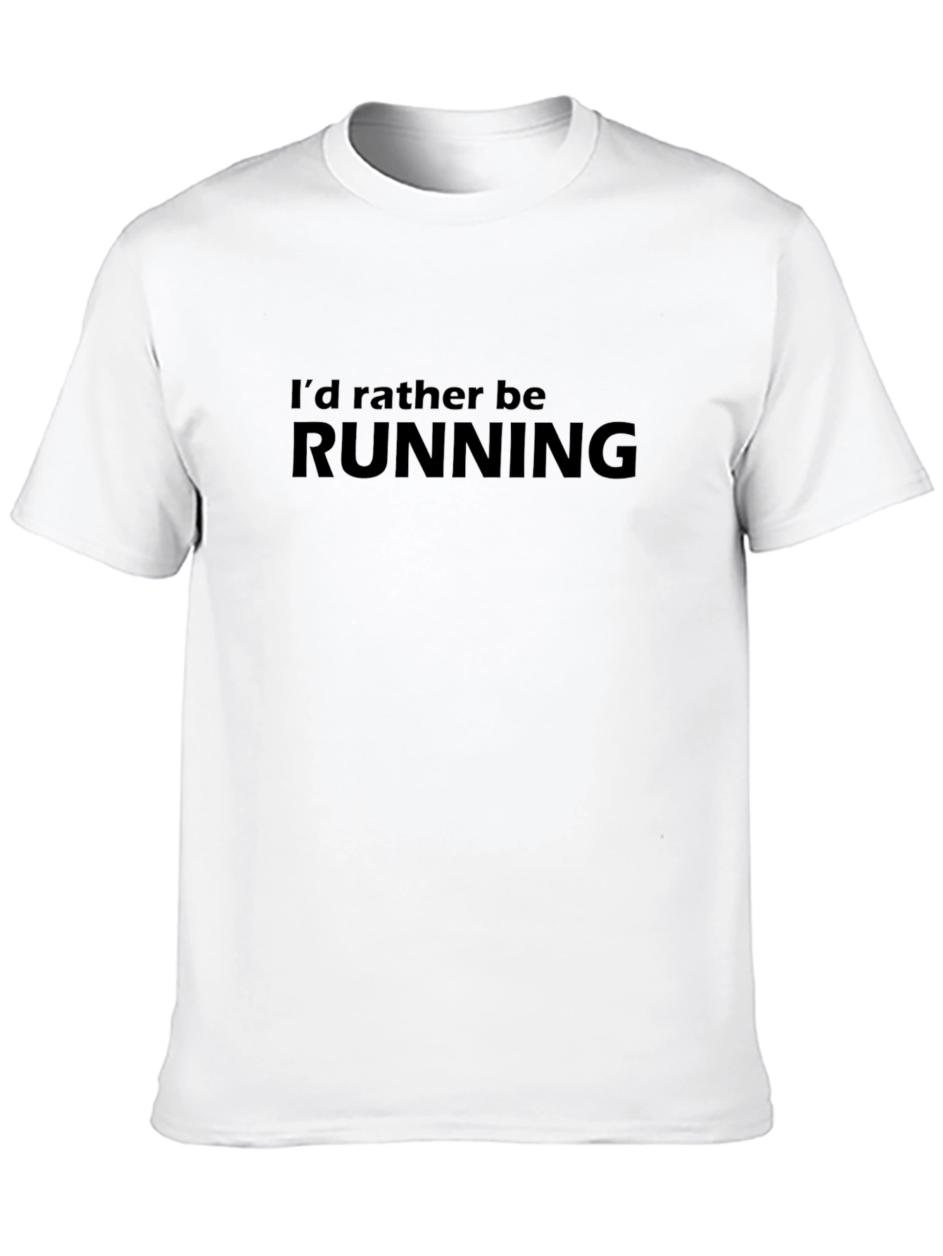 Black I'd Rather Be Running T-Shirt view 10