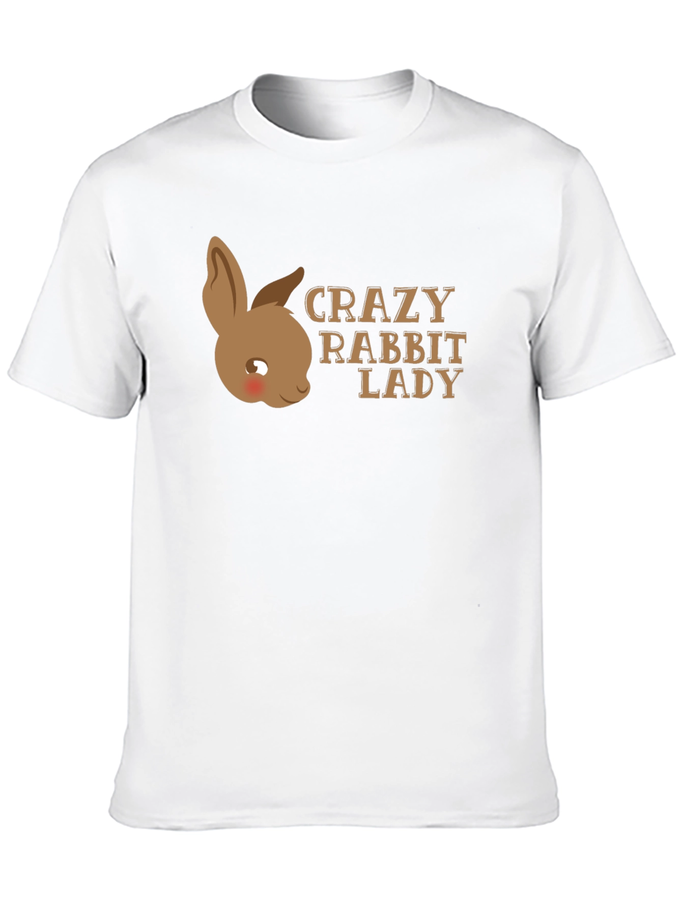 Black Crazy Rabbit Lady T-Shirt - Unisex view 10