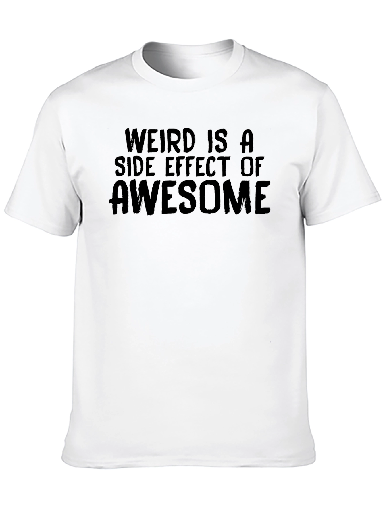 Black Weird is Awesome Graphic Tee view 10