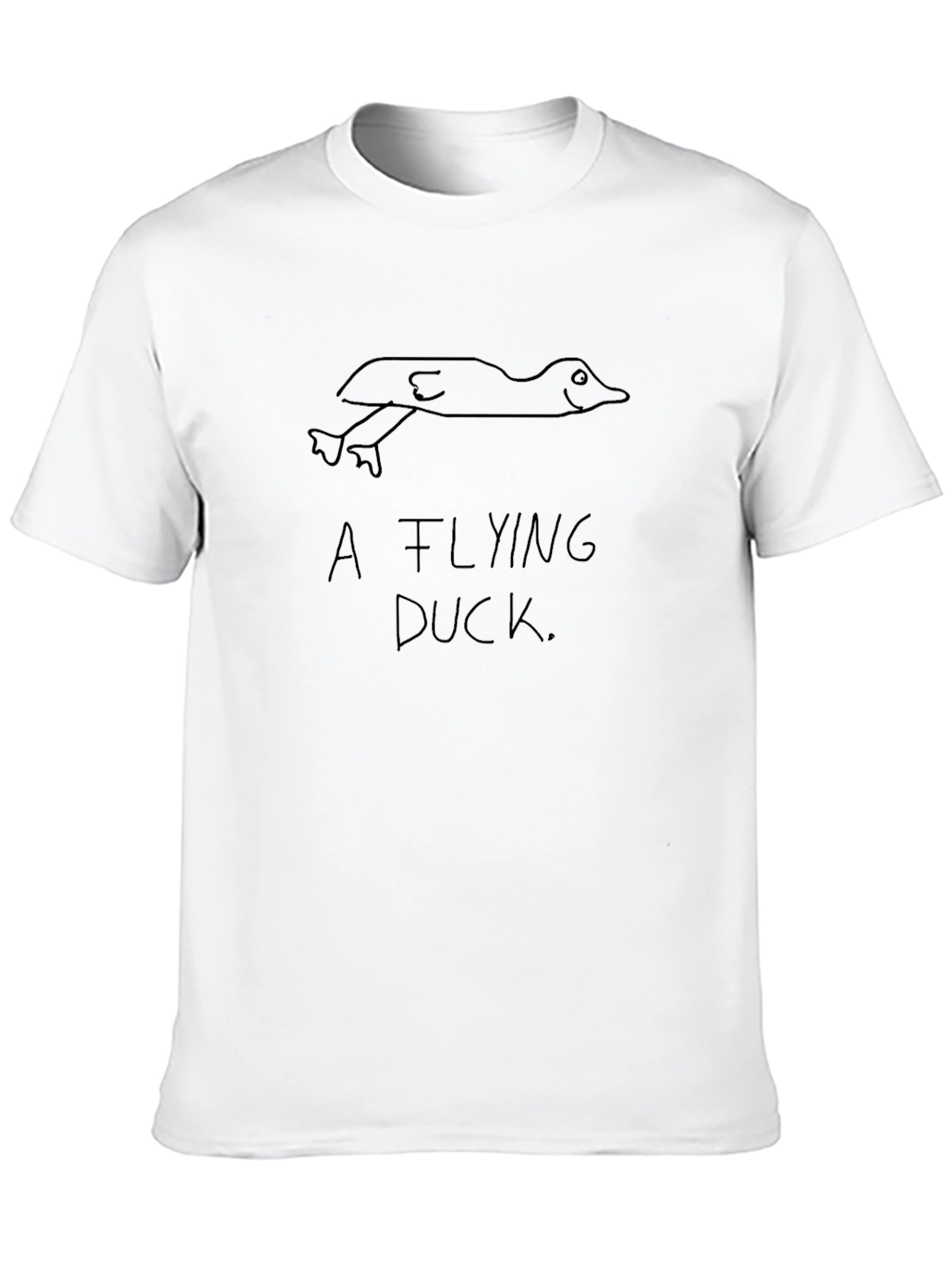 Black A Flying Duck Black T-Shirt view 10
