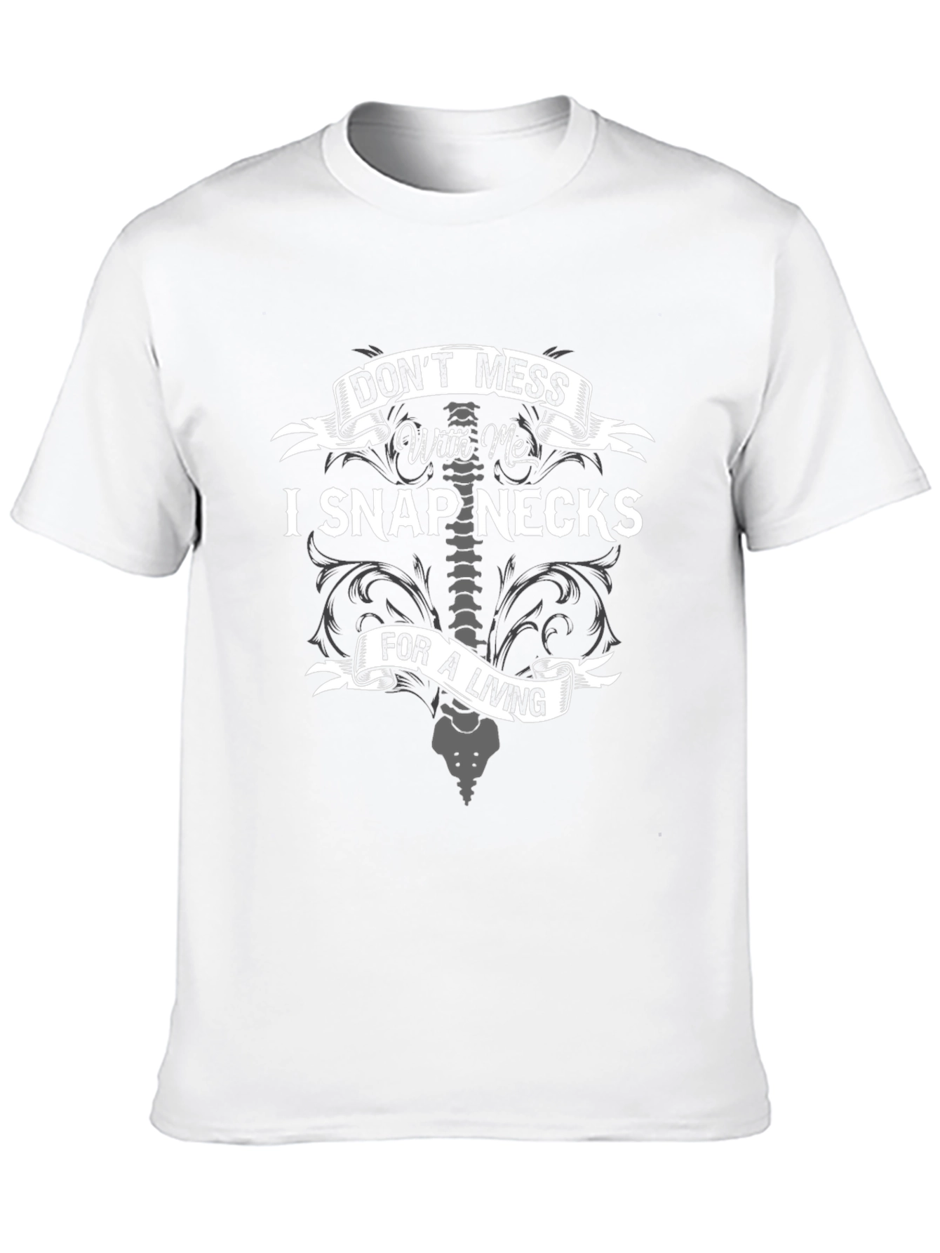 Black Funny Chiropractic T-Shirt - "Don't Mess With Me" view 10