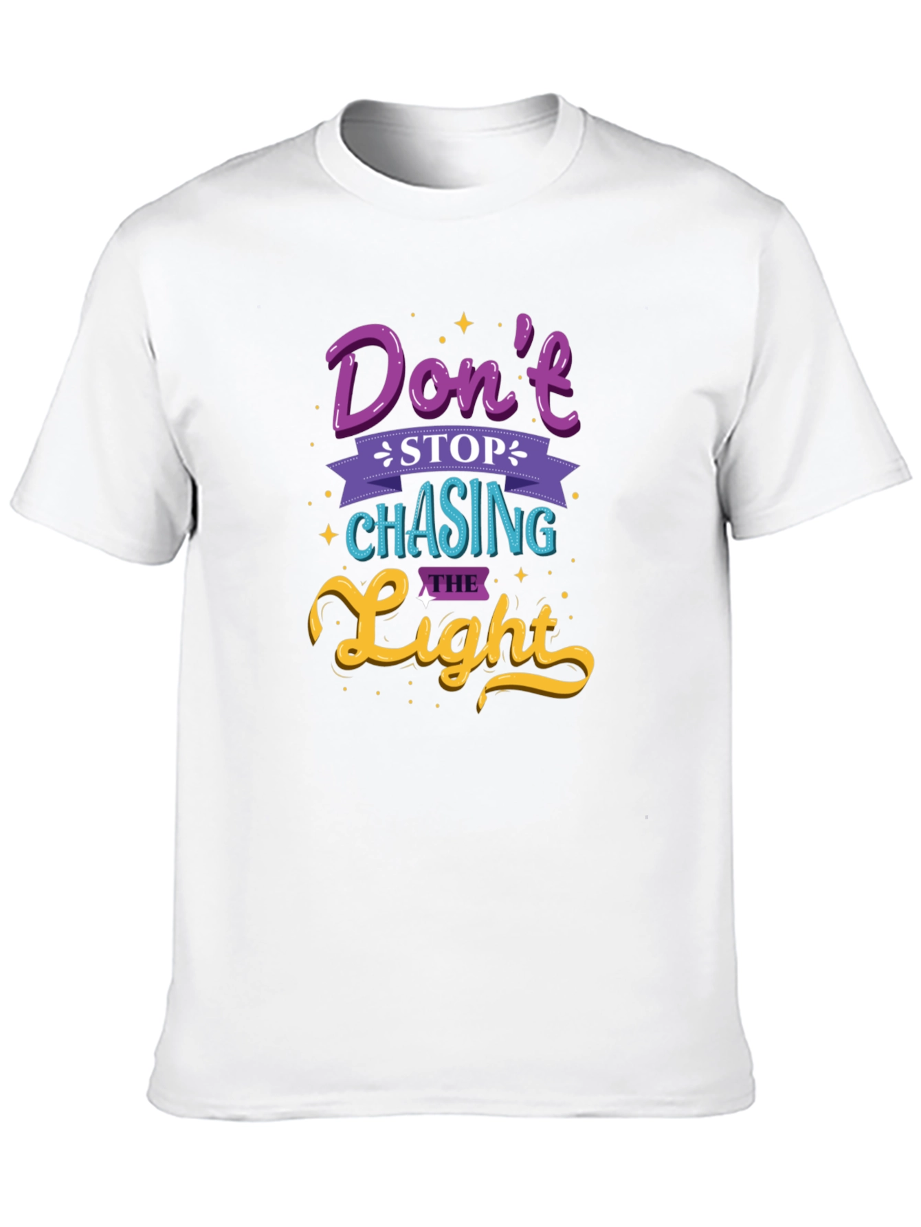 Black Don't Stop Chasing the Light Graphic Tee view 10