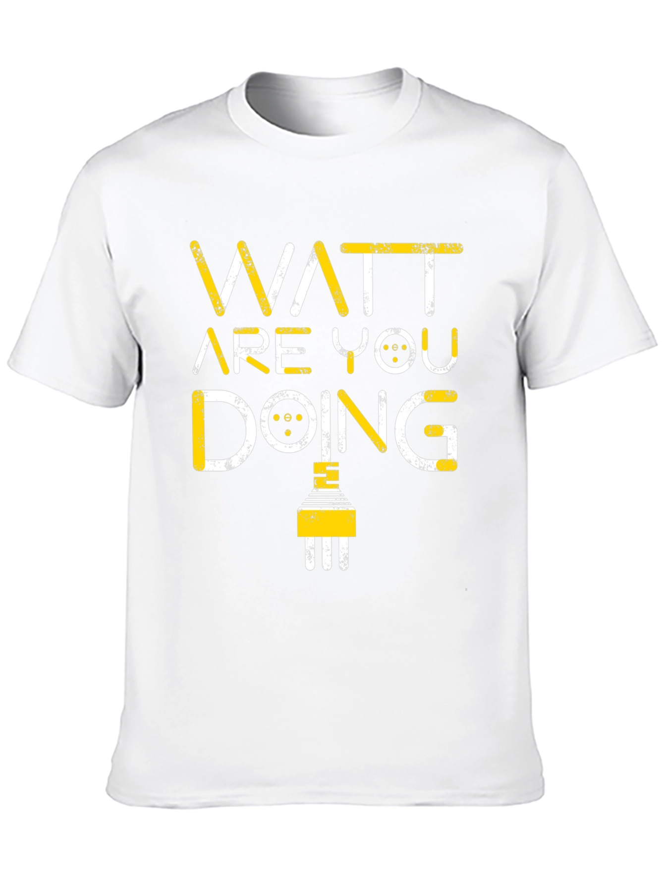 Black Watt Are You Doing Funny Electrical Pun T-Shirt view 10