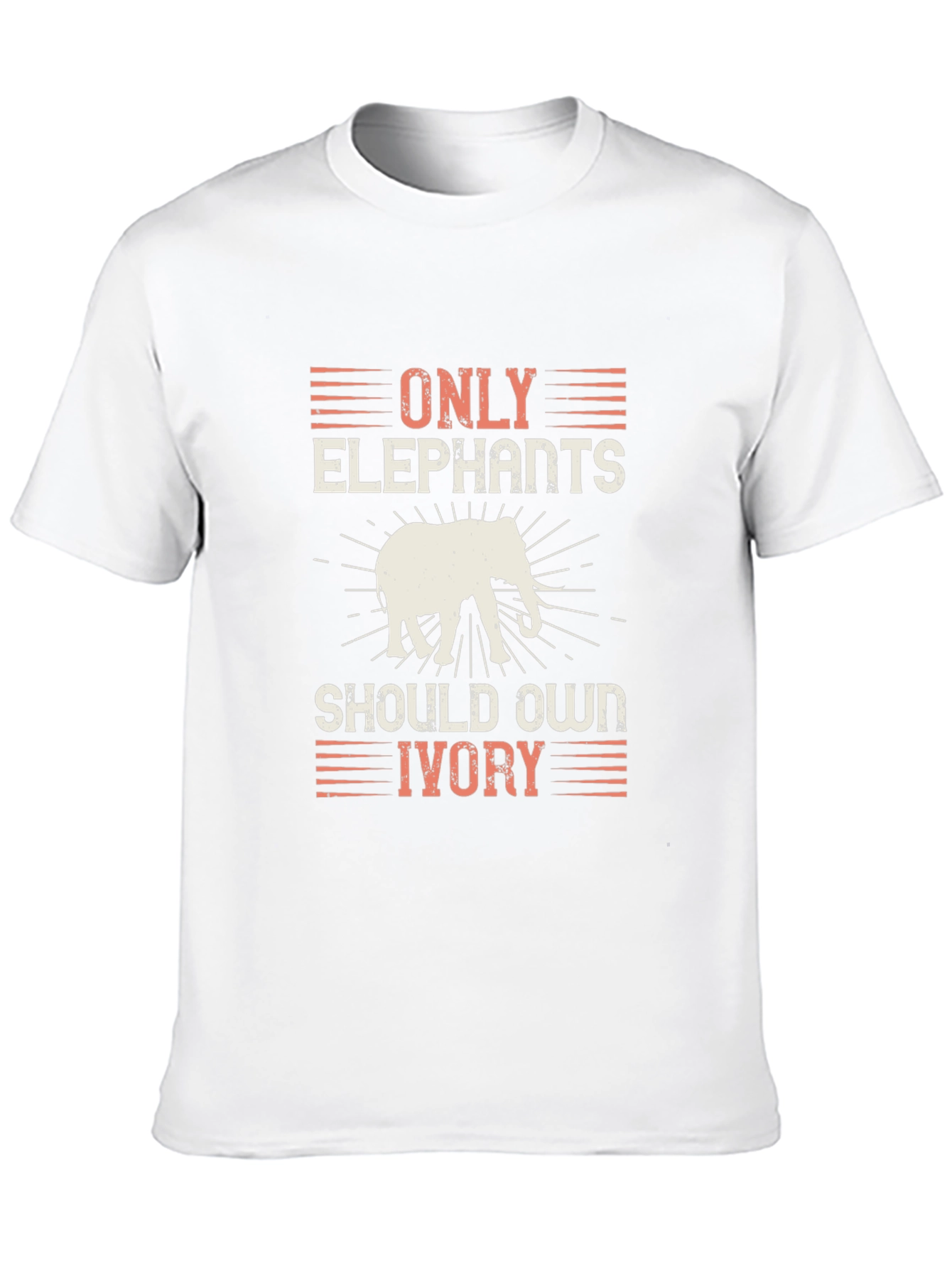 Black Elephant Ivory Rights T-Shirt view 10