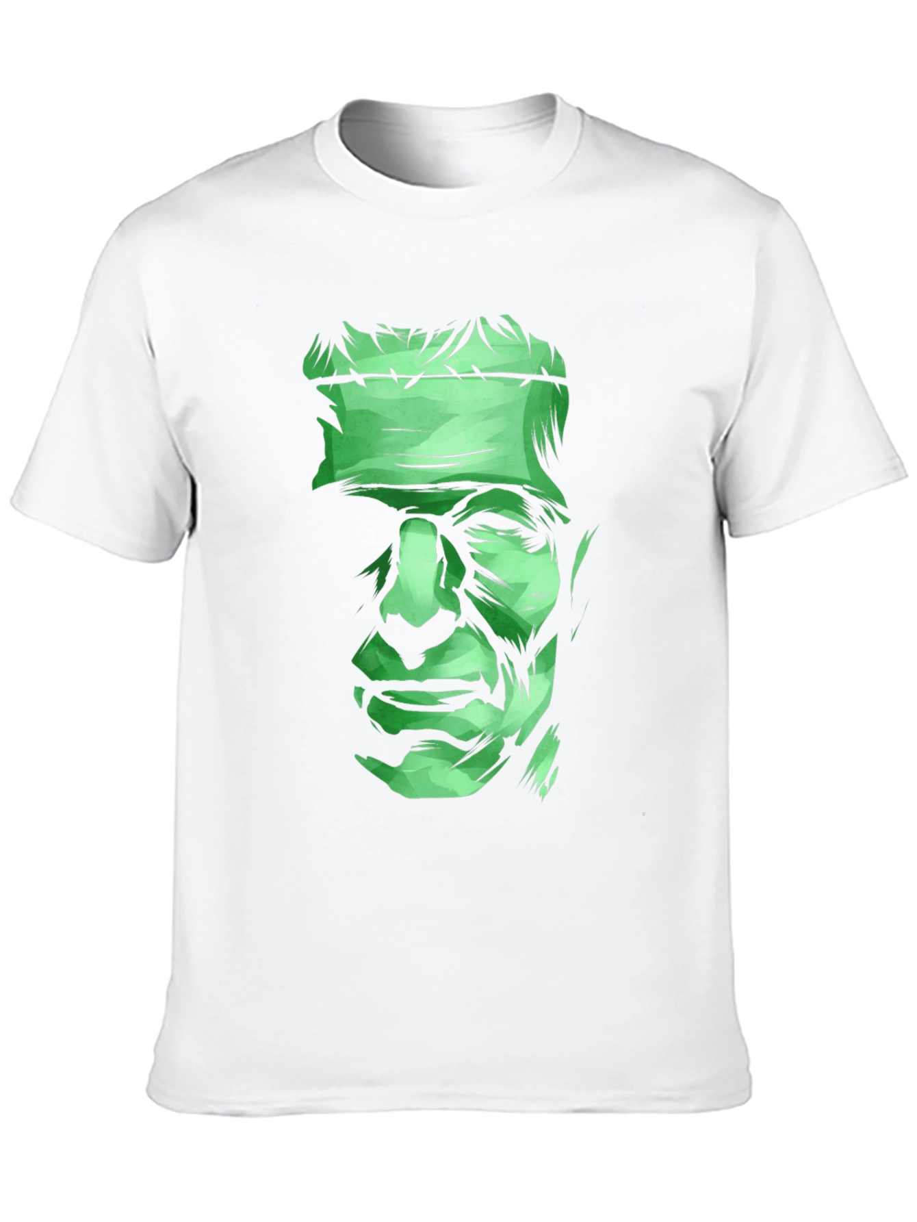 Black Frankenstein Graphic Tee - Men's Black Cotton T-Shirt view 10