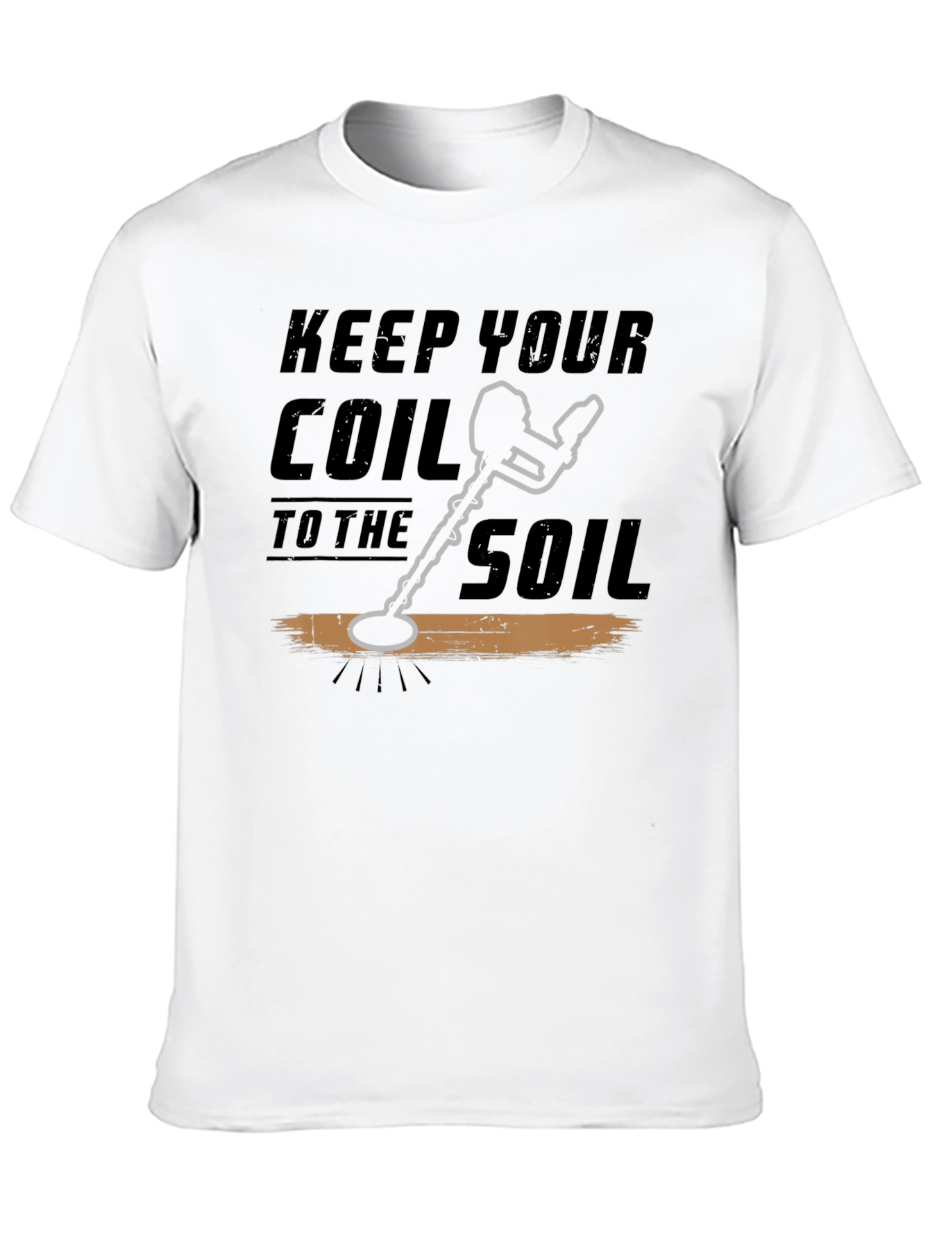 Black Keep Your Coil To The Soil Black T-Shirt view 10