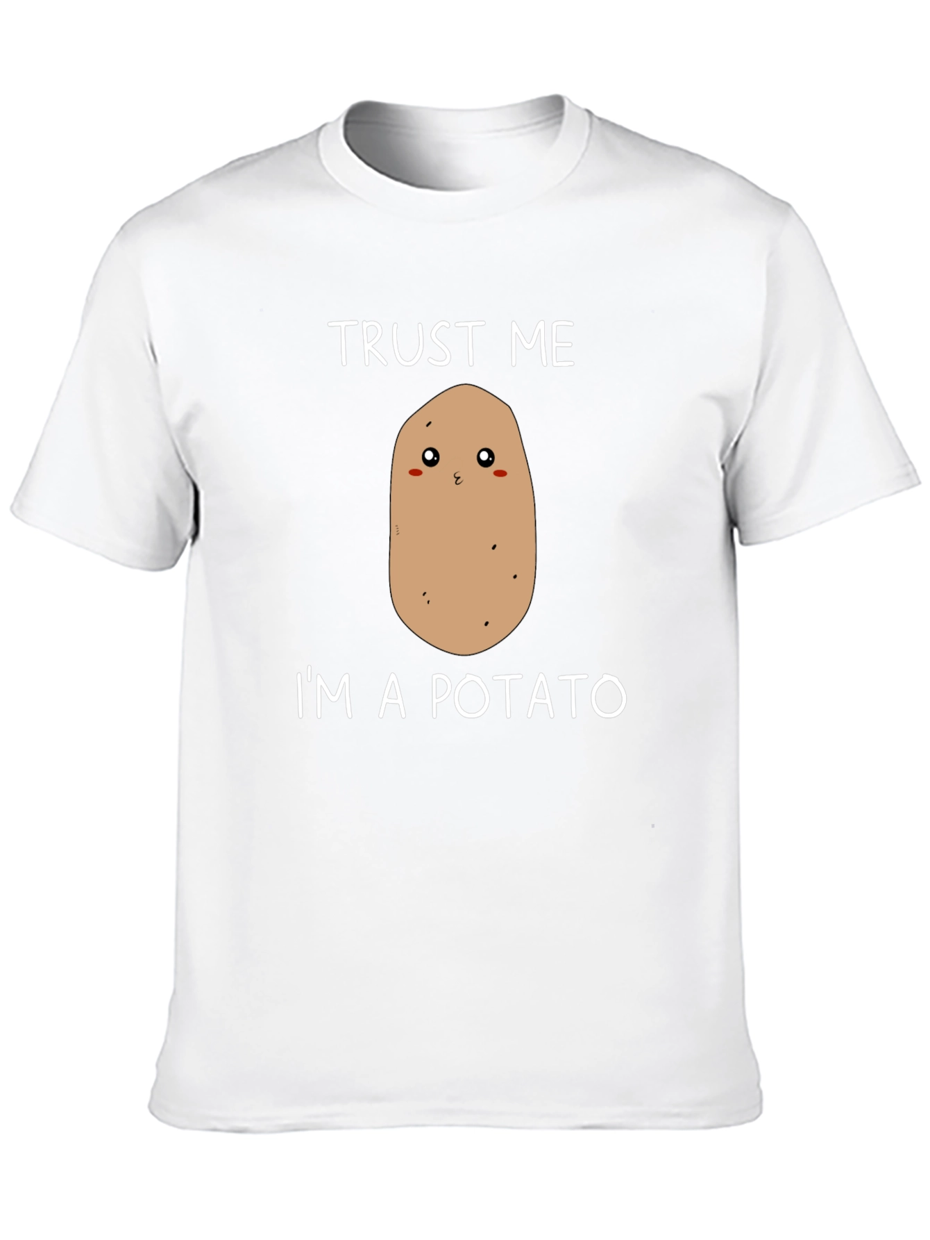 Black Trust Me I'm a Potato T-Shirt Funny Food Tee view 10