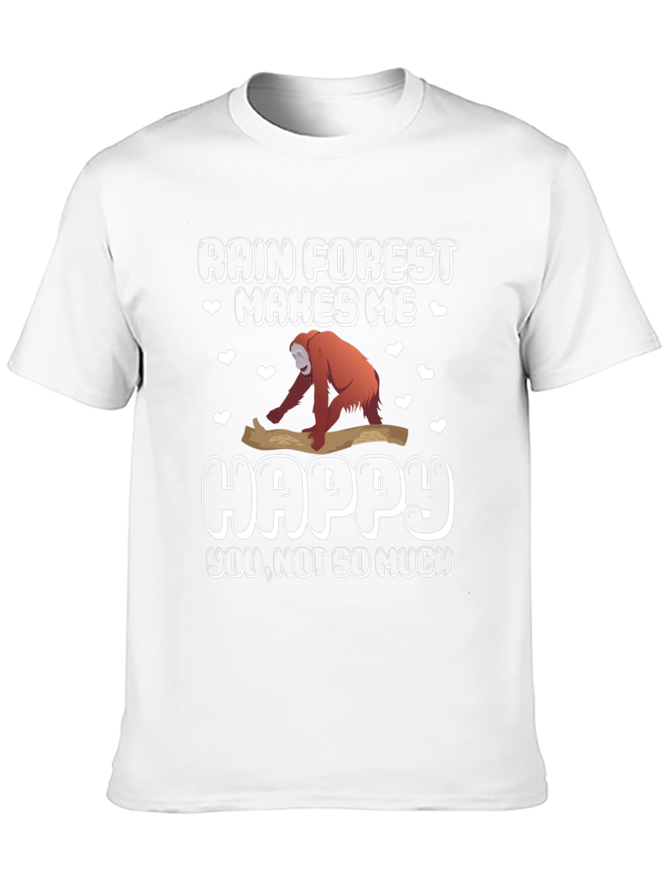 Black Rainforest Makes Me Happy Graphic T-Shirt view 10