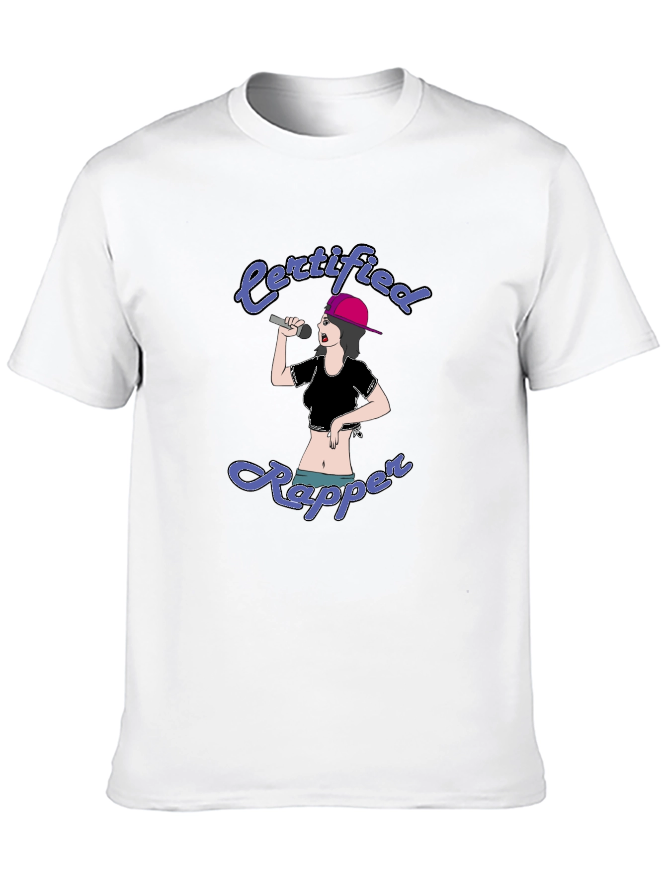 Black Certified Rapper Graphic Tee view 10