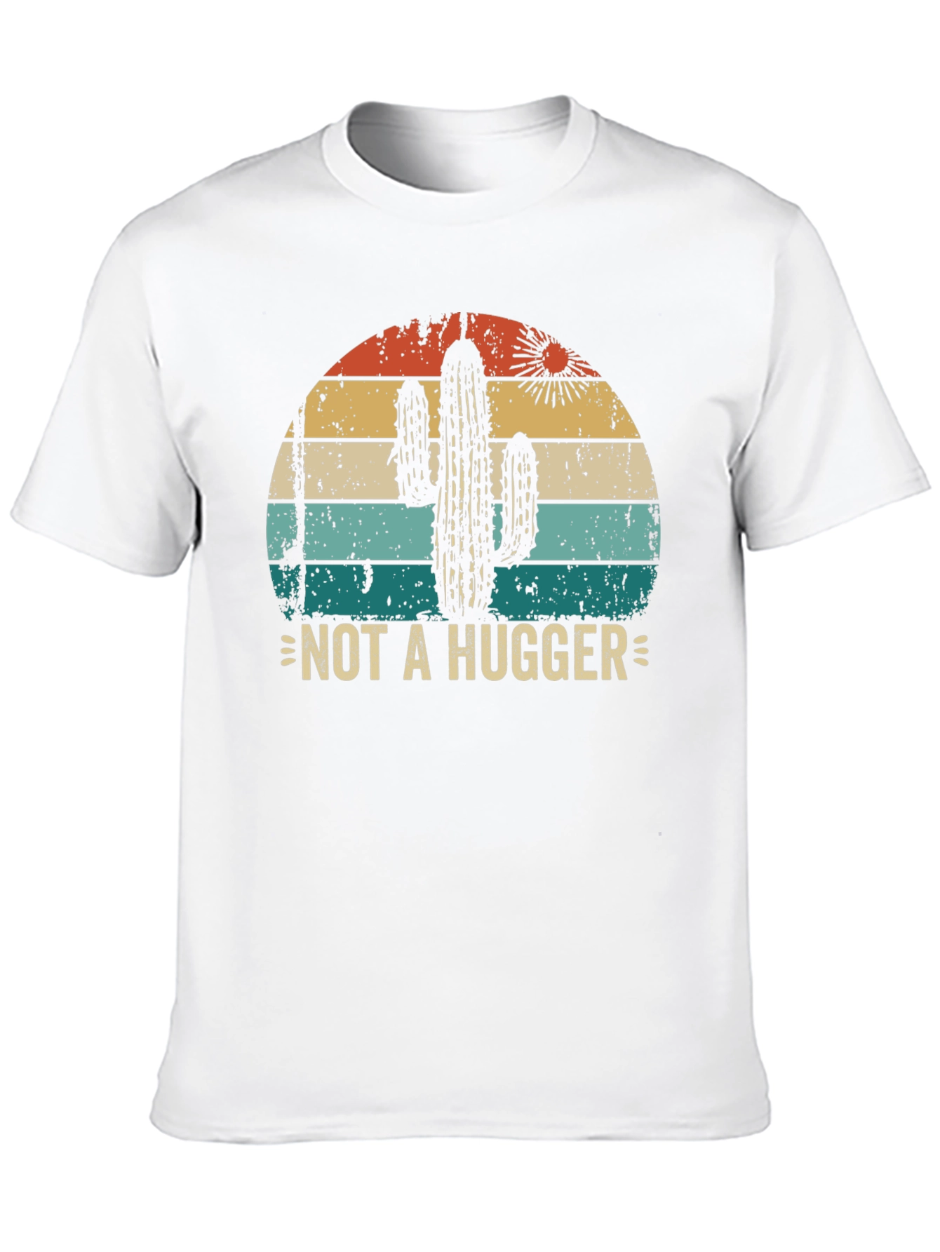 Black Not A Hugger Cactus Graphic Tee view 10