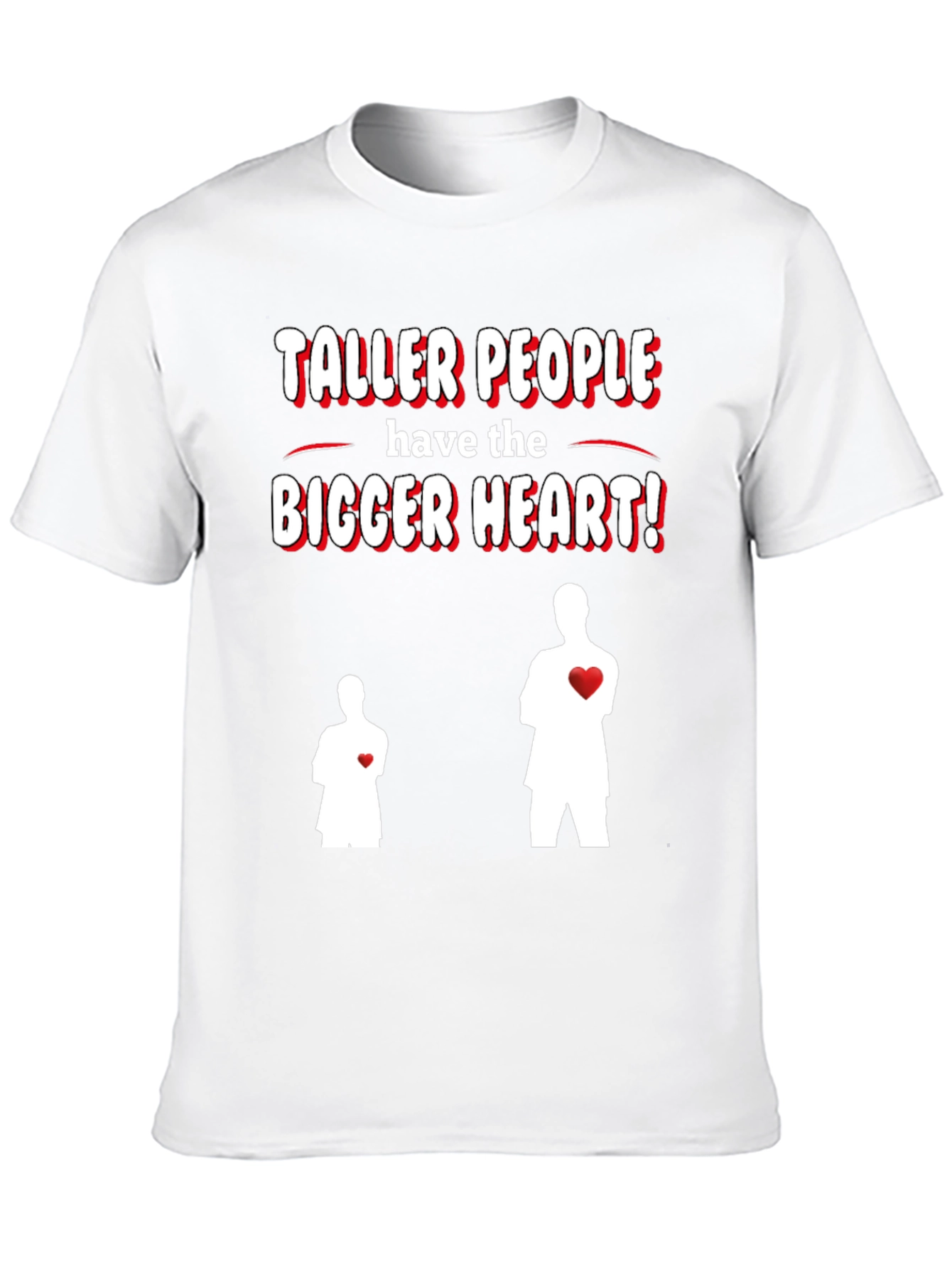 Black Taller People Bigger Heart Graphic T-Shirt view 10