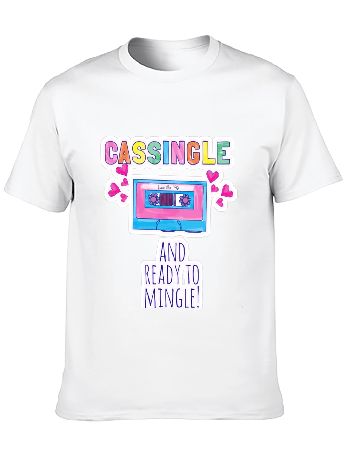 Black Cassingle and Ready to Mingle T-Shirt view 10